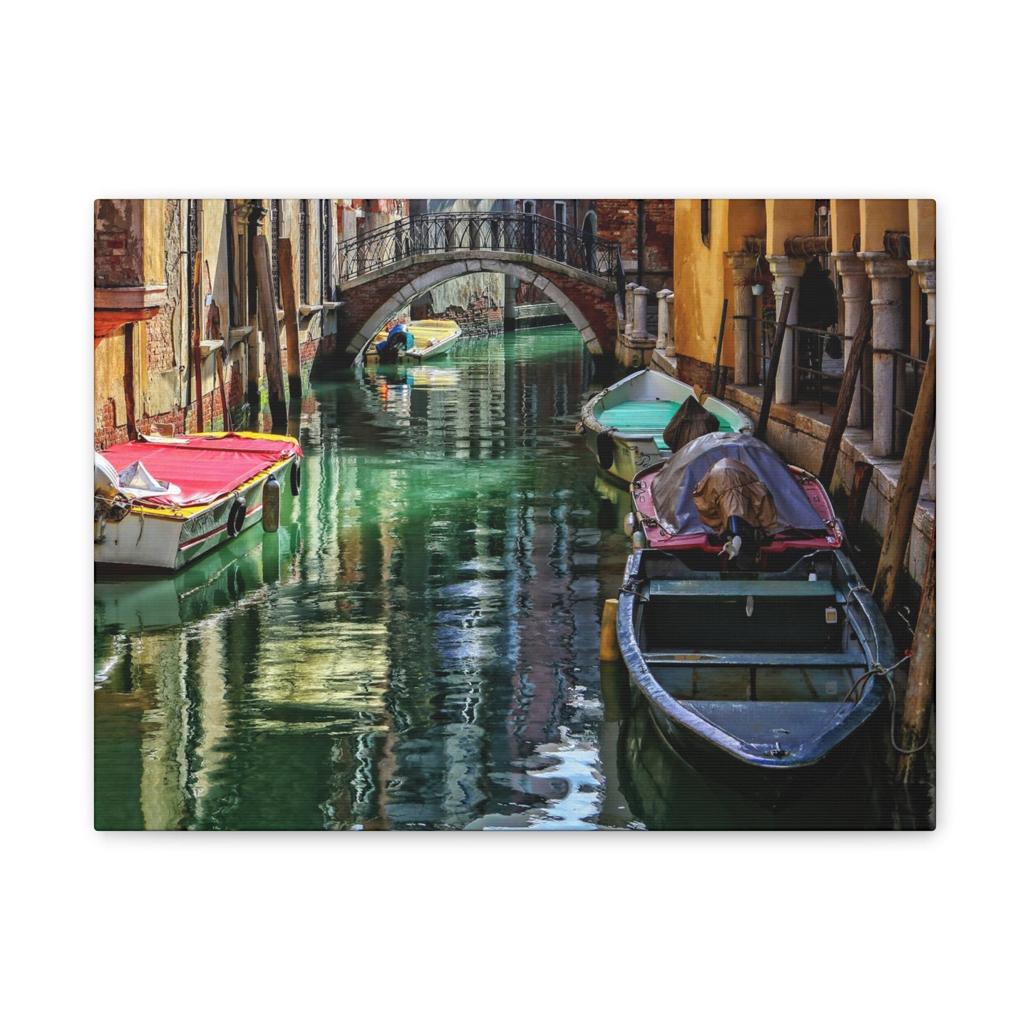 a-Venice Canal 1 - Canvas Stretched, 0.75"