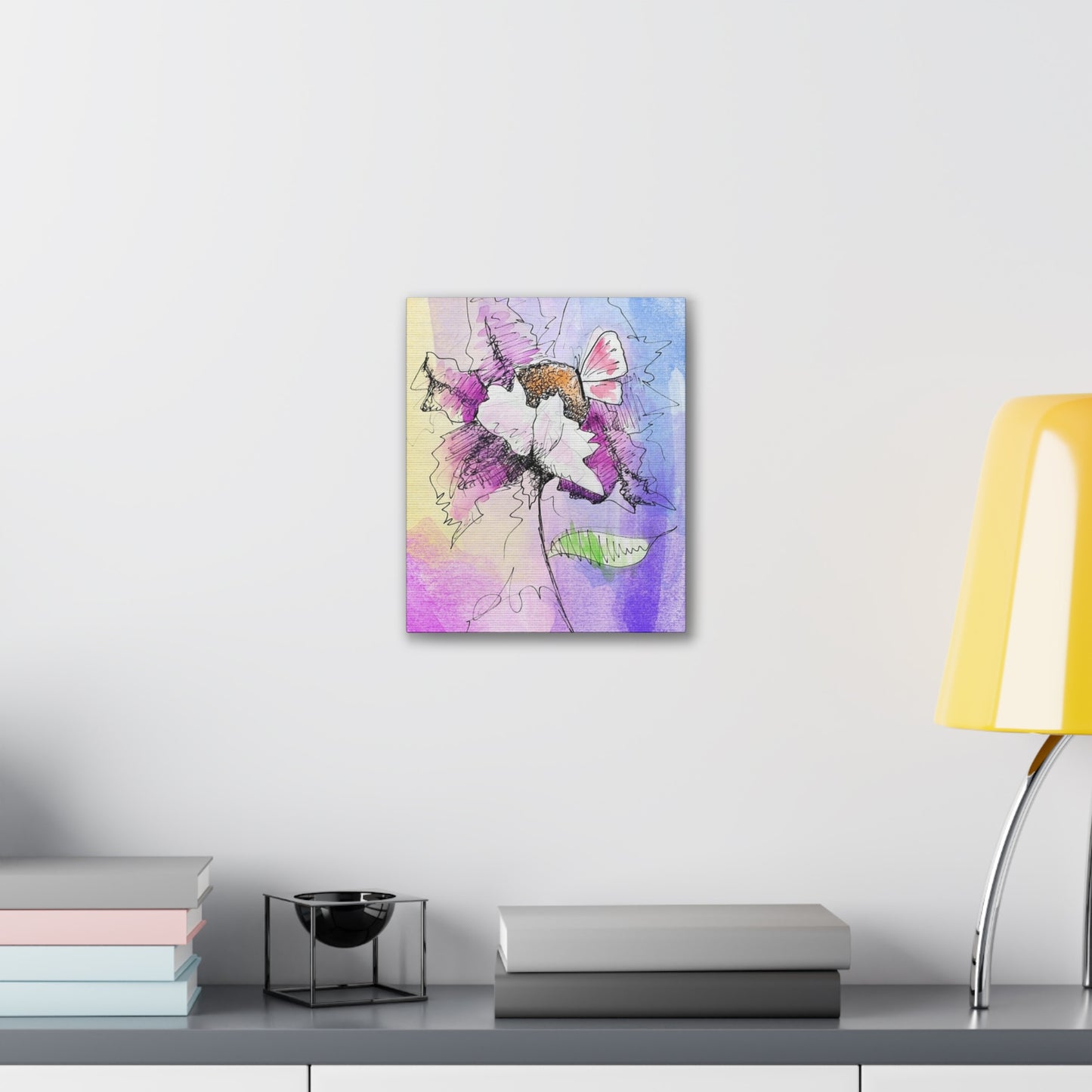 Abstract Flower - Canvas Stretched, 0.75"