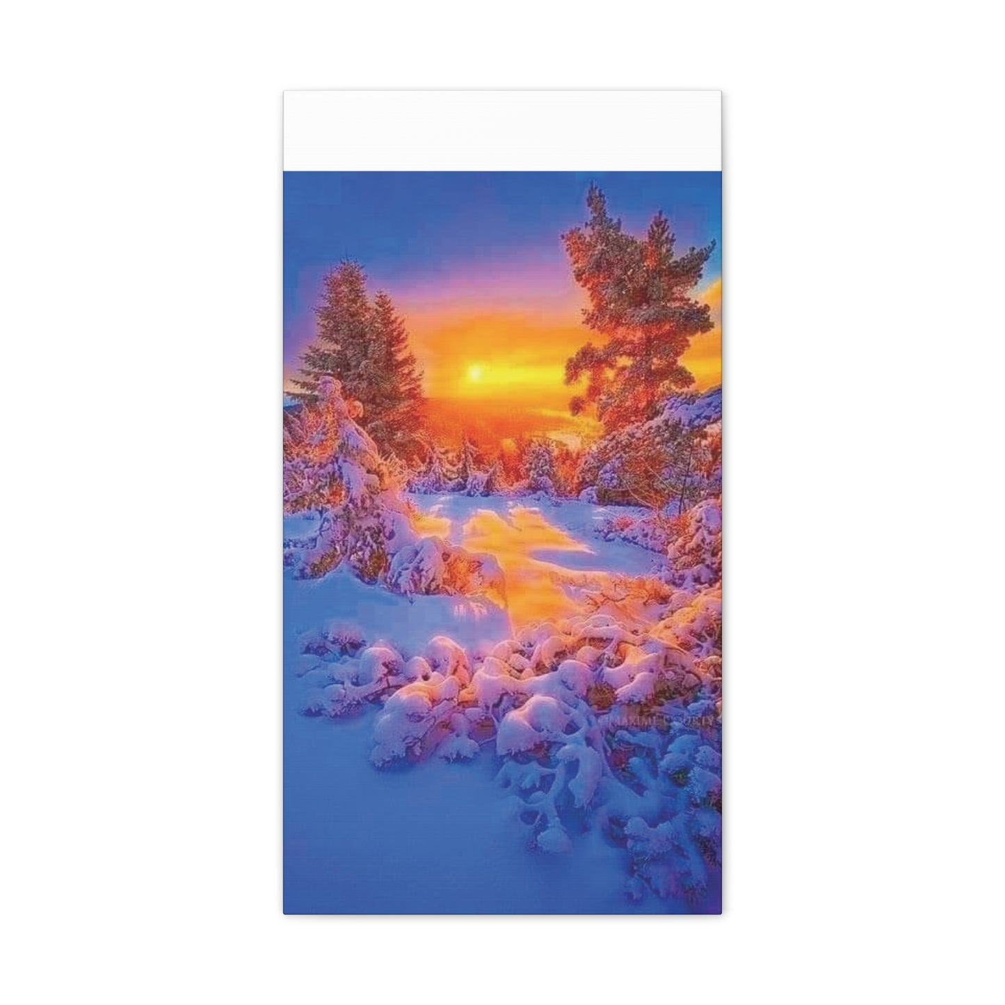 Winter Sunset - Canvas Stretched, 0.75"