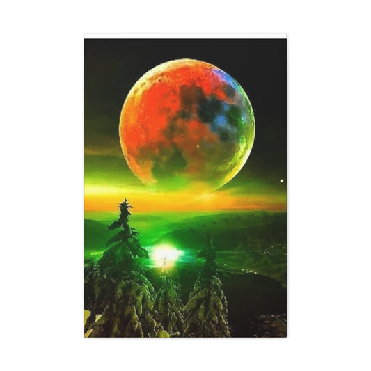 Harvest Moon - Canvas Stretched, 0.75"