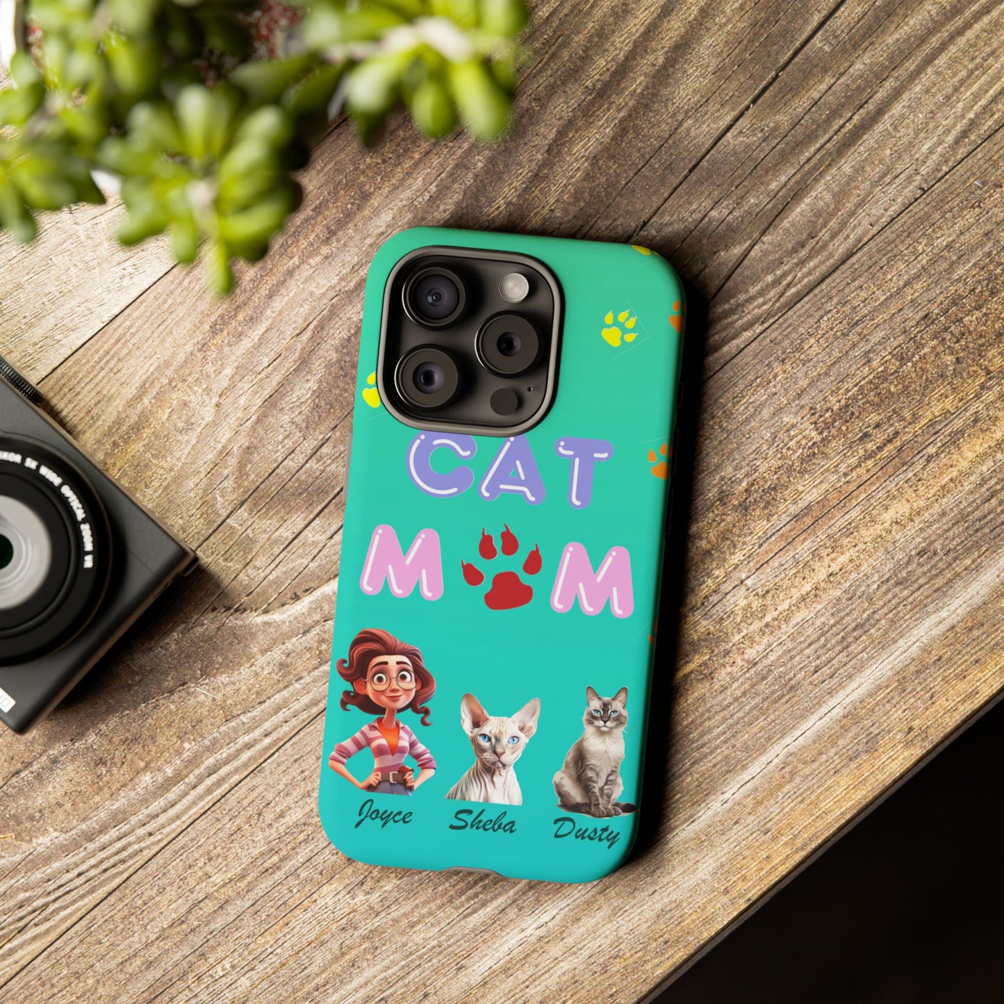 Cat Mom - Tough Cases - Mother's Day - Whimsical