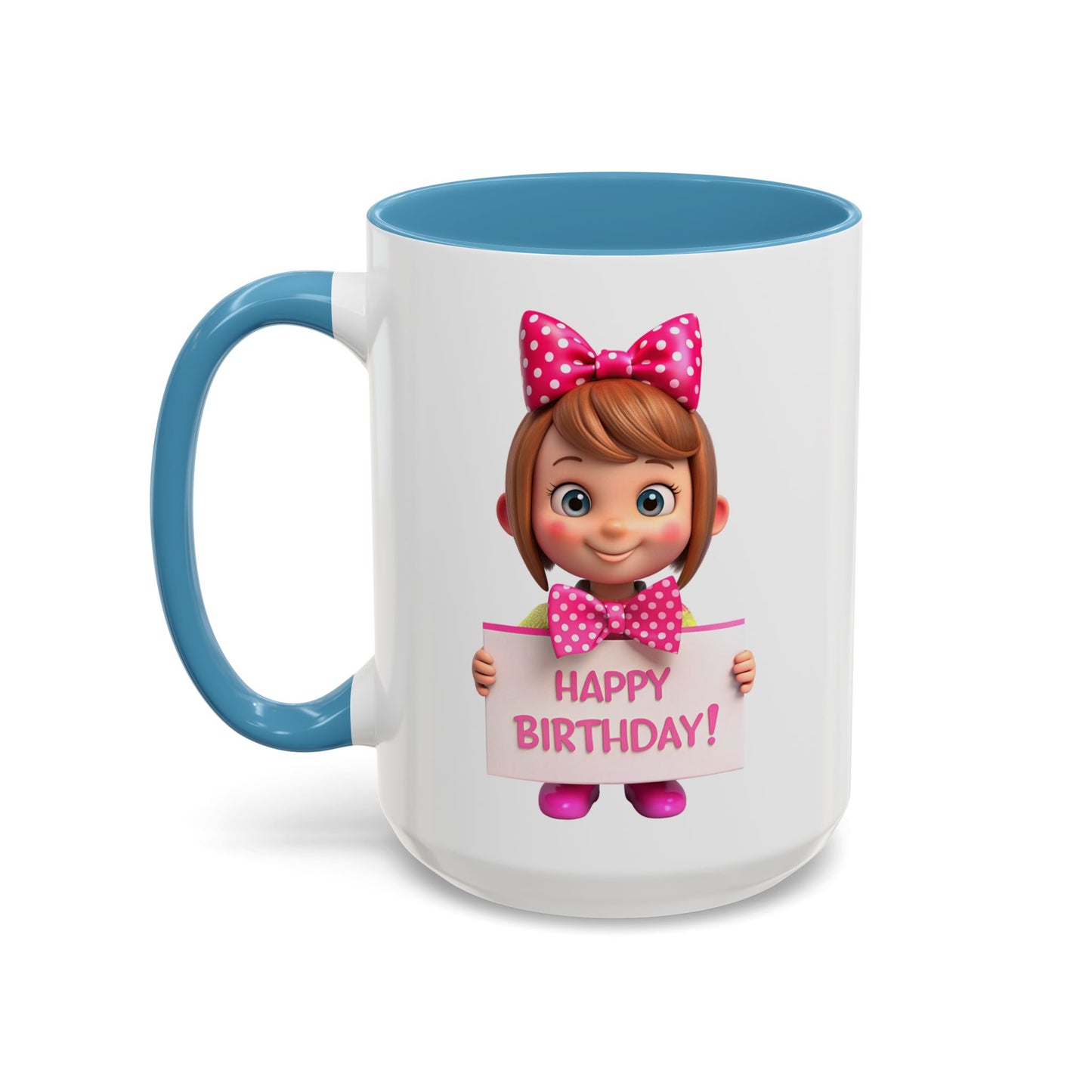 Happy Birthday - Accent Coffee Mug (11, 15oz)