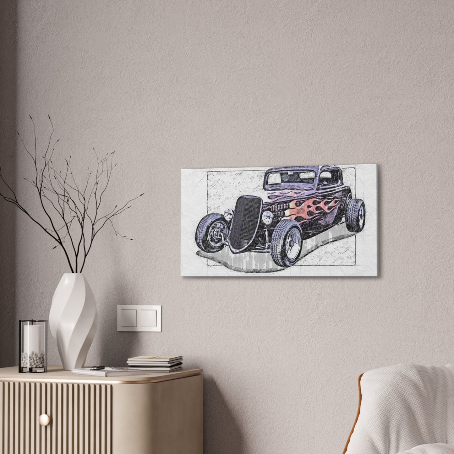 Hot Rod 1 - Canvas Stretched, 0.75" - Father's Day
