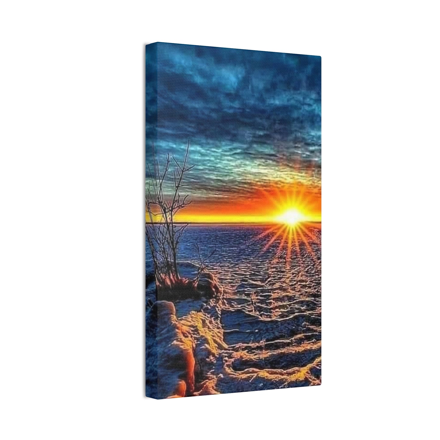 Sunrise on the Ocean - Canvas Stretched, 0.75"