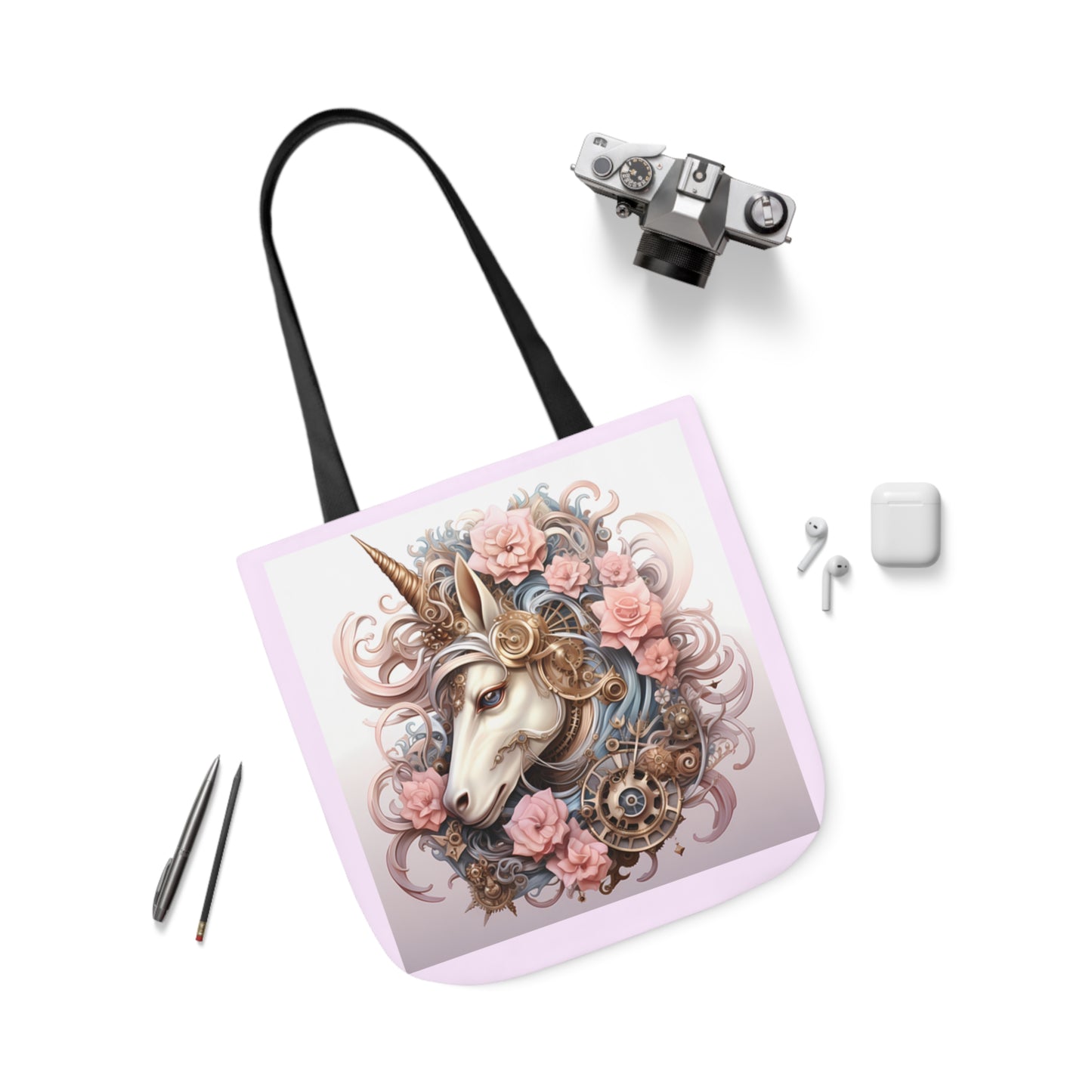 Unicorn - Canvas Tote Bag, 5-Color Straps