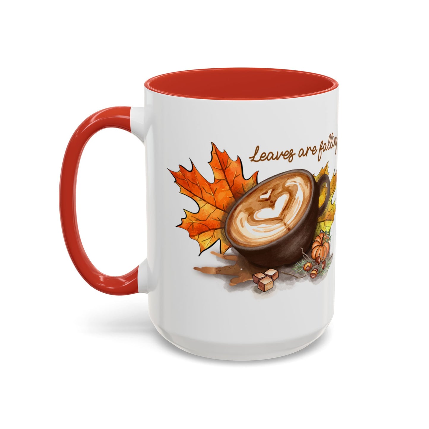 Leaves - Accent Coffee Mug (11, 15oz)