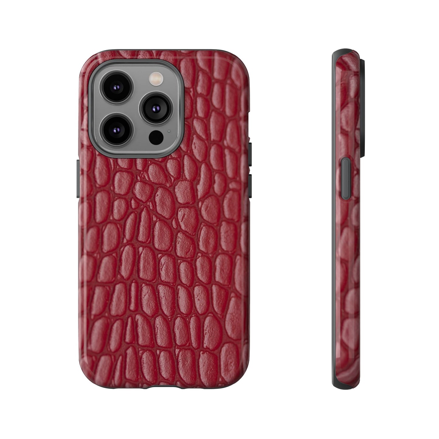 Red Leather - Tough Cases - Whimsical Phone Cases