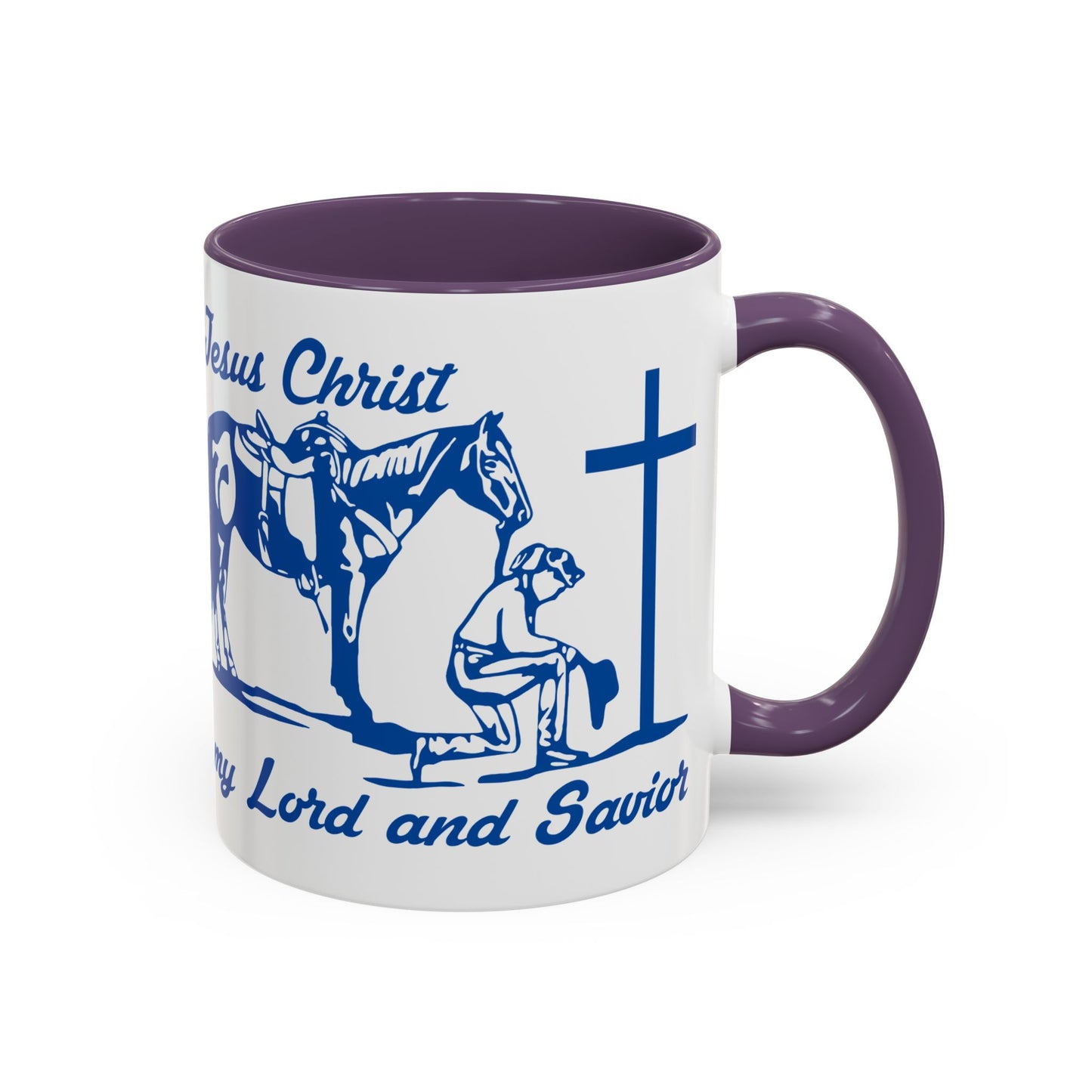 Lord and Savior - Accent Coffee Mug (11, 15oz) - Easter - Mother's Day - Father's Day