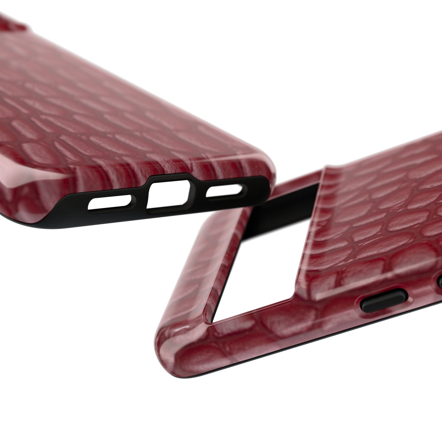 Red Leather - Tough Cases - Whimsical Phone Cases