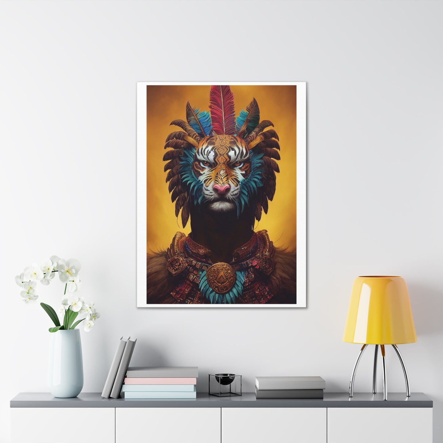 Lion Man - Canvas Stretched, 0.75"