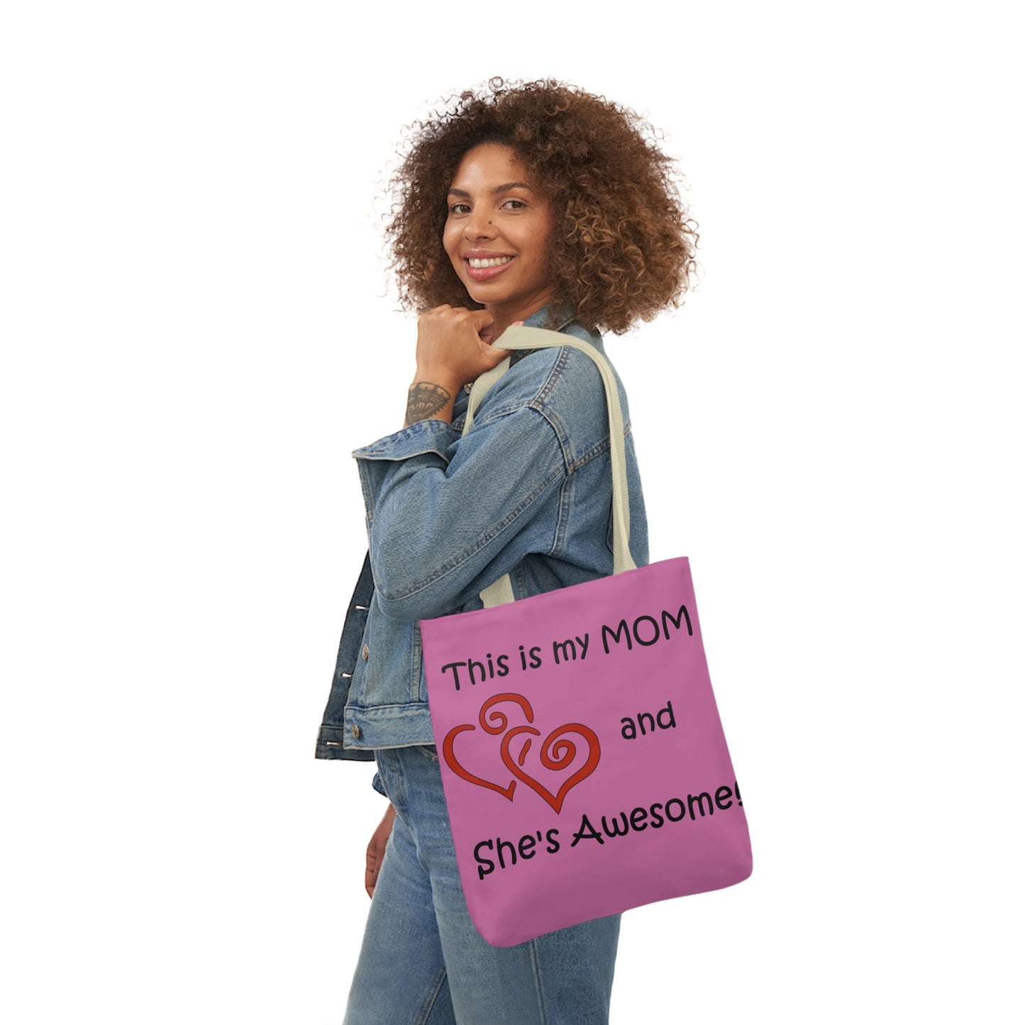 This is My Mom - Canvas Tote Bag, 5-Color Straps  Mother's Day