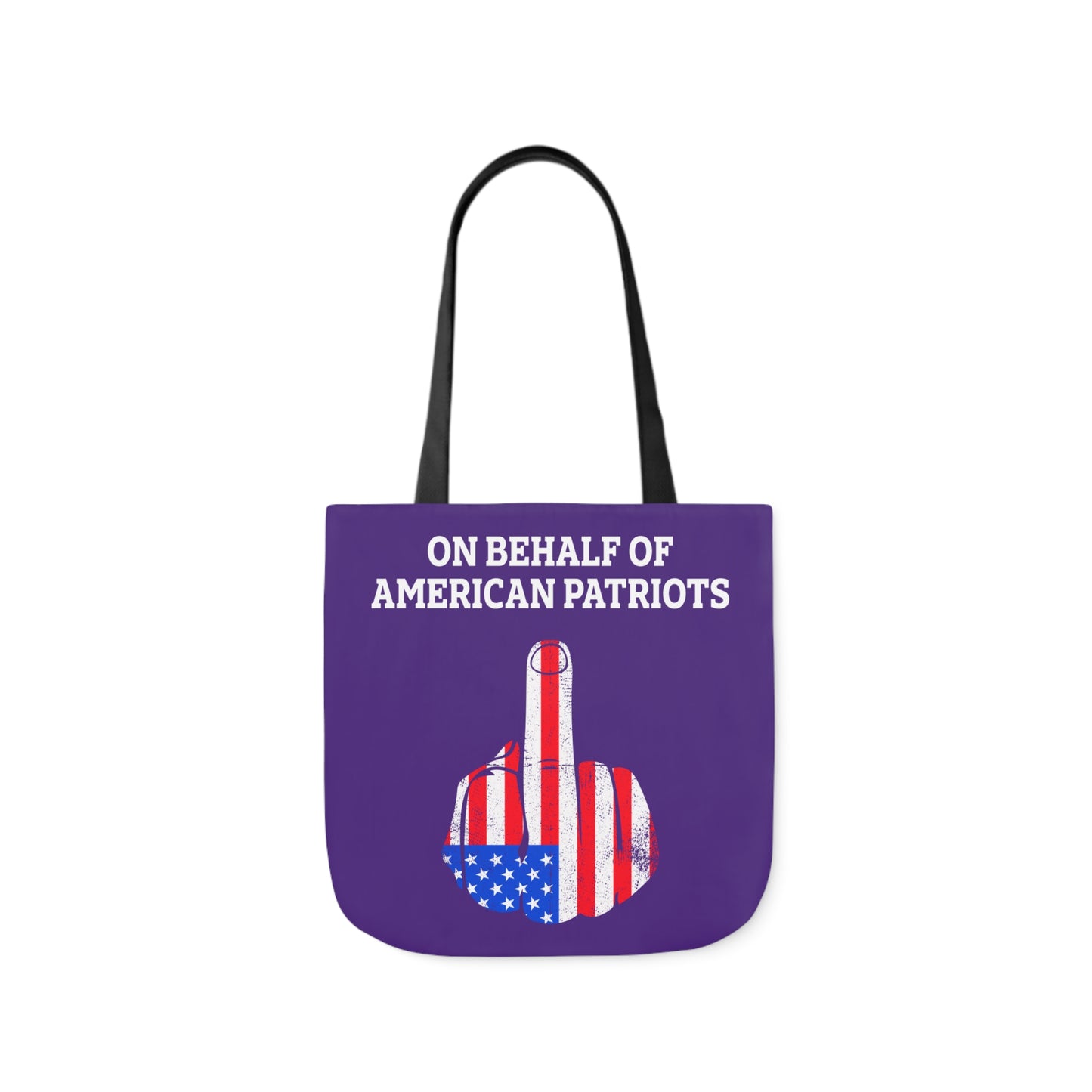 On Behalf - Canvas Tote Bag, 5-Color Straps veterans - Patriotic