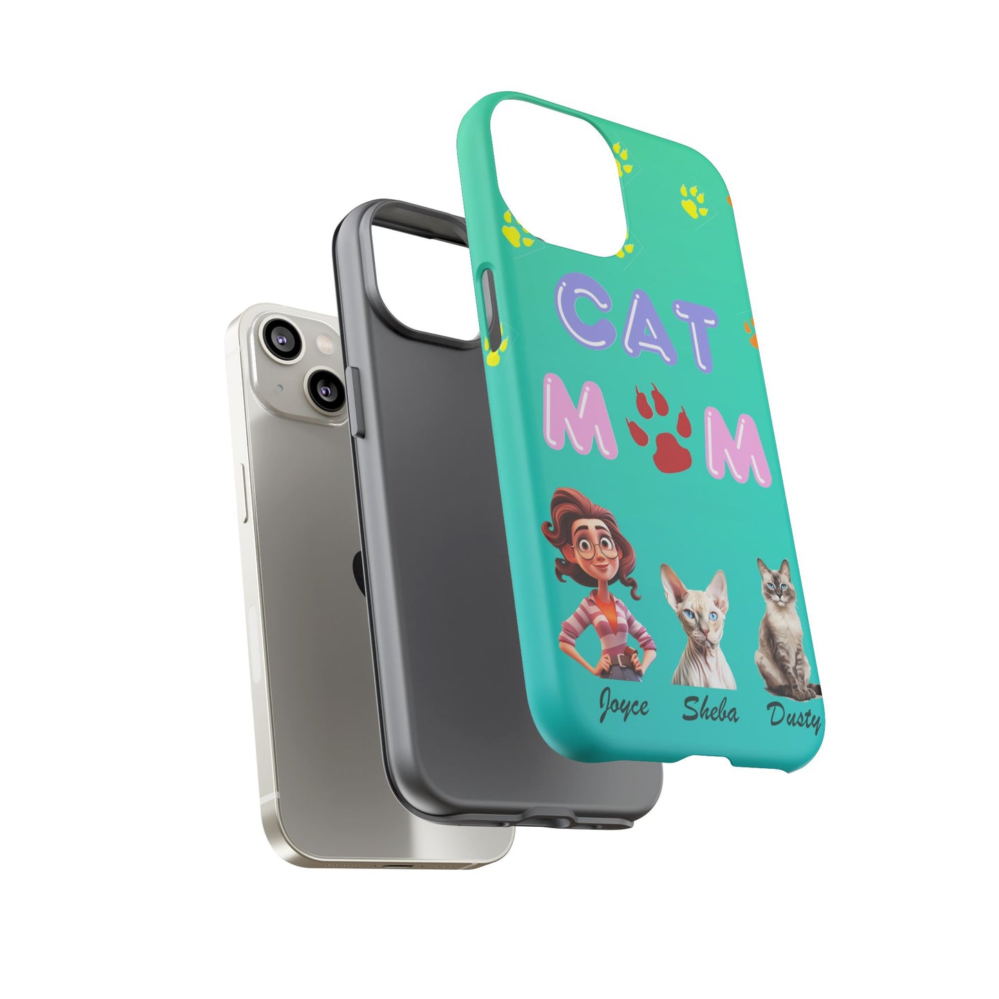 Cat Mom - Tough Cases - Mother's Day - Whimsical