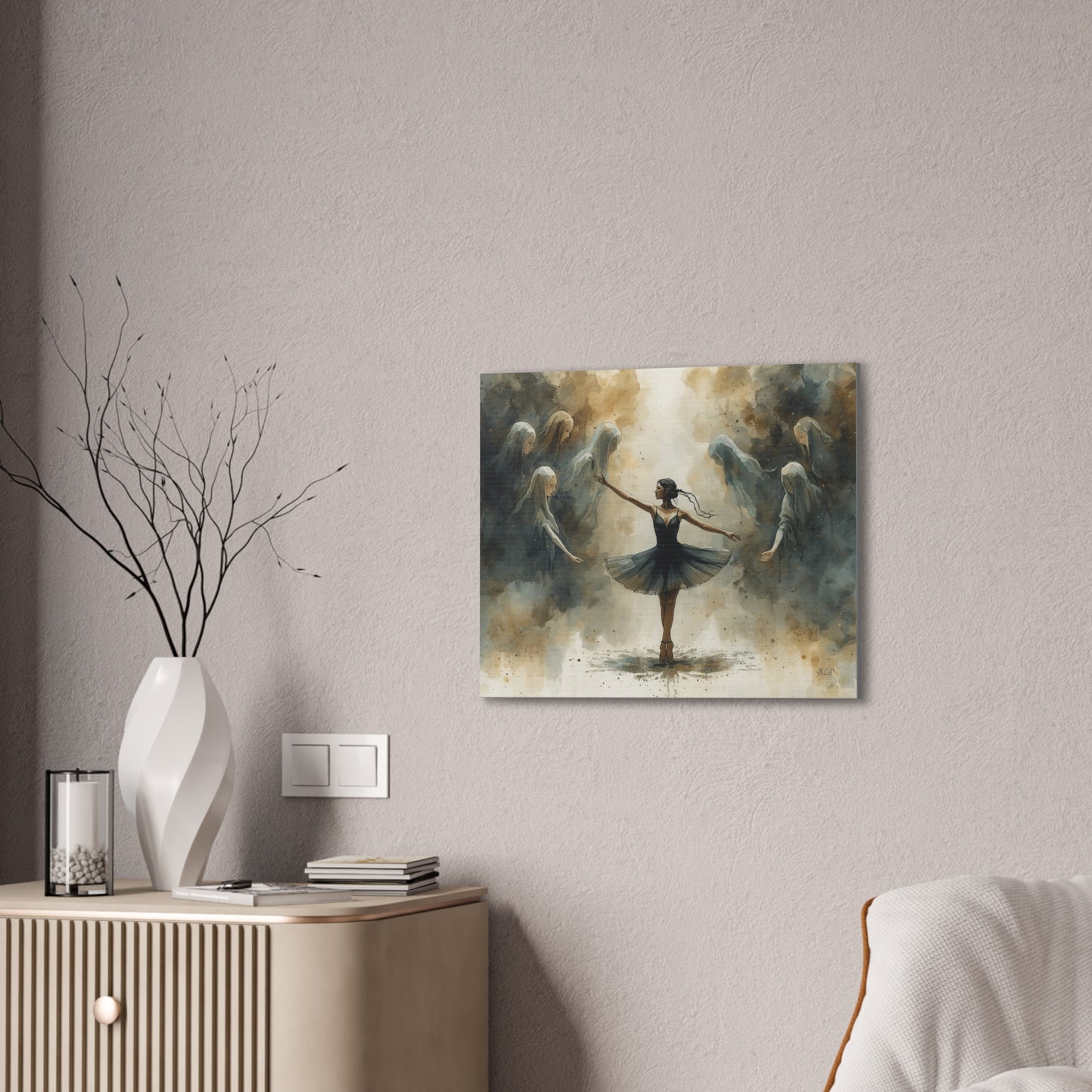 Haunted Ballerina - Canvas Stretched, 0.75" - Wall Art 2026 - Individuals
