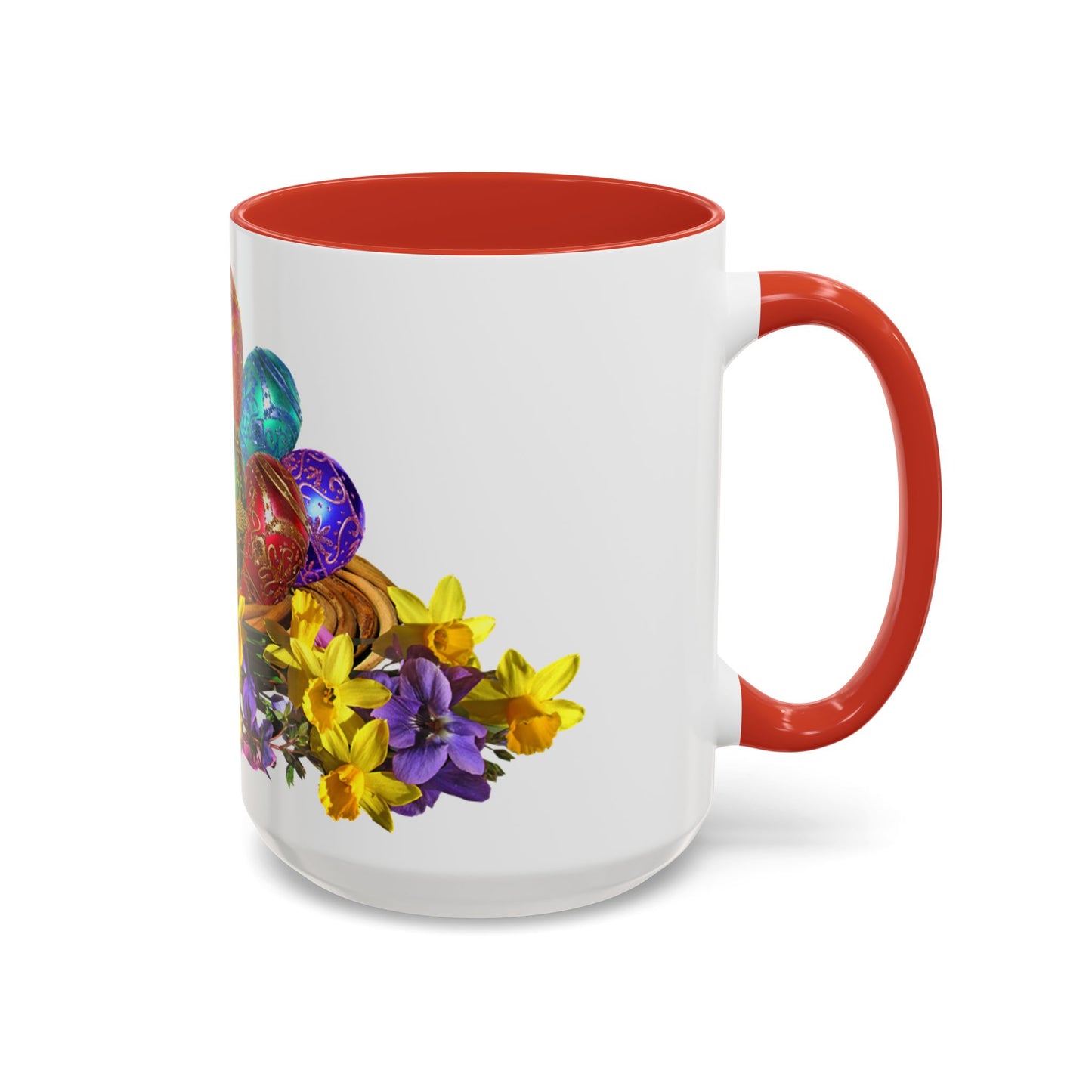 Easter Eggs - Accent Coffee Mug (11, 15oz) - Easter