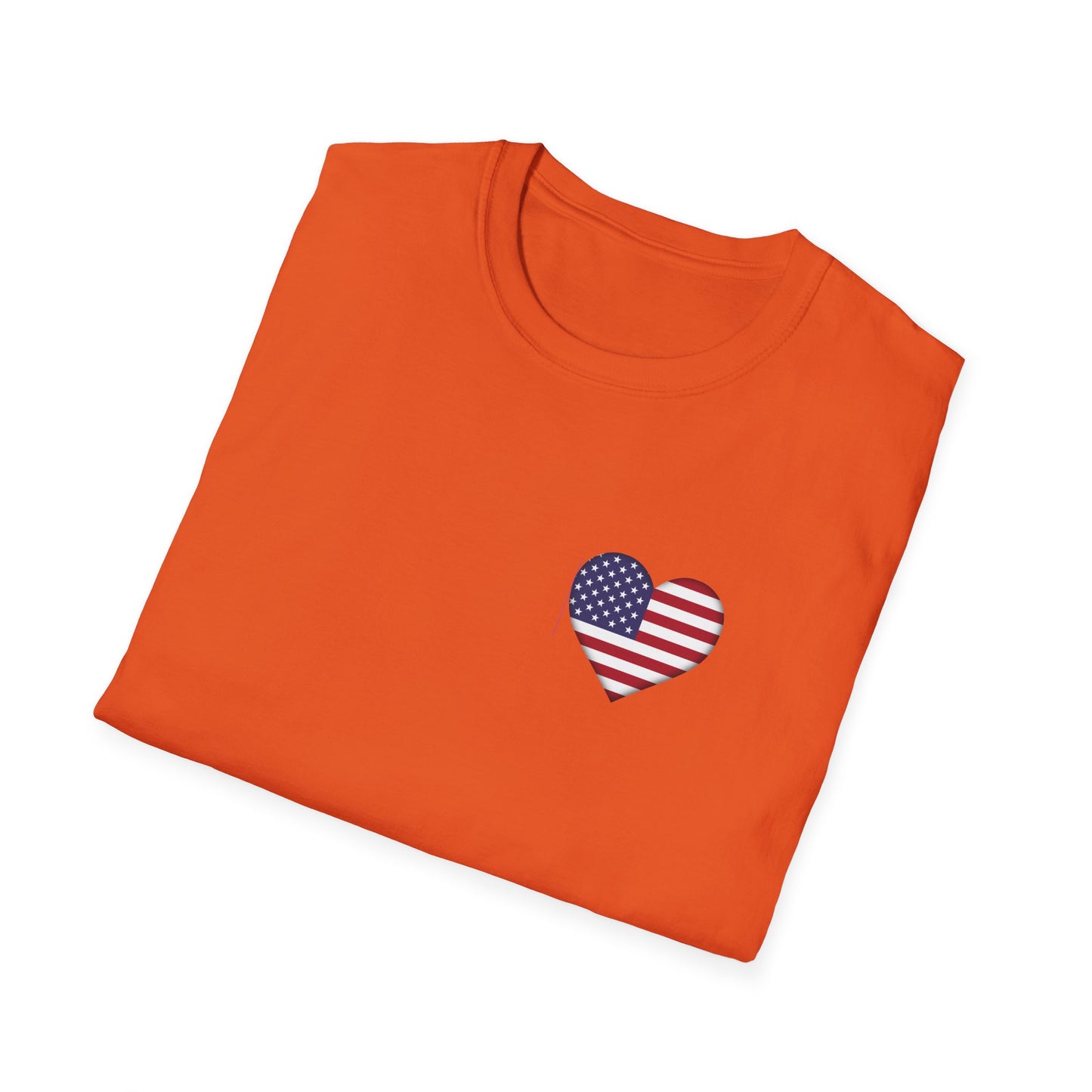 Heart Flag - Unisex Softstyle T-Shirt