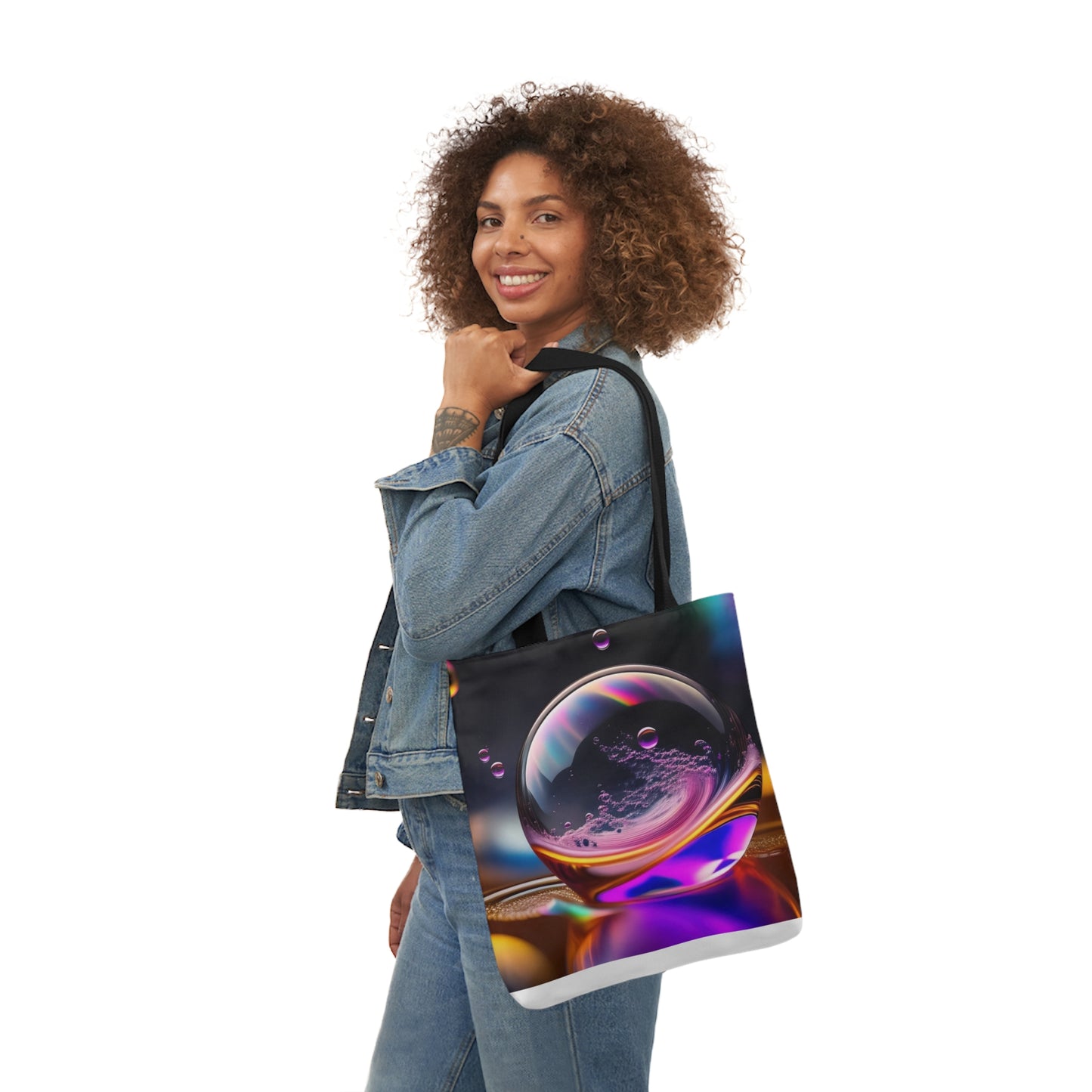 Glass Ball - Canvas Tote Bag, 5-Color Straps