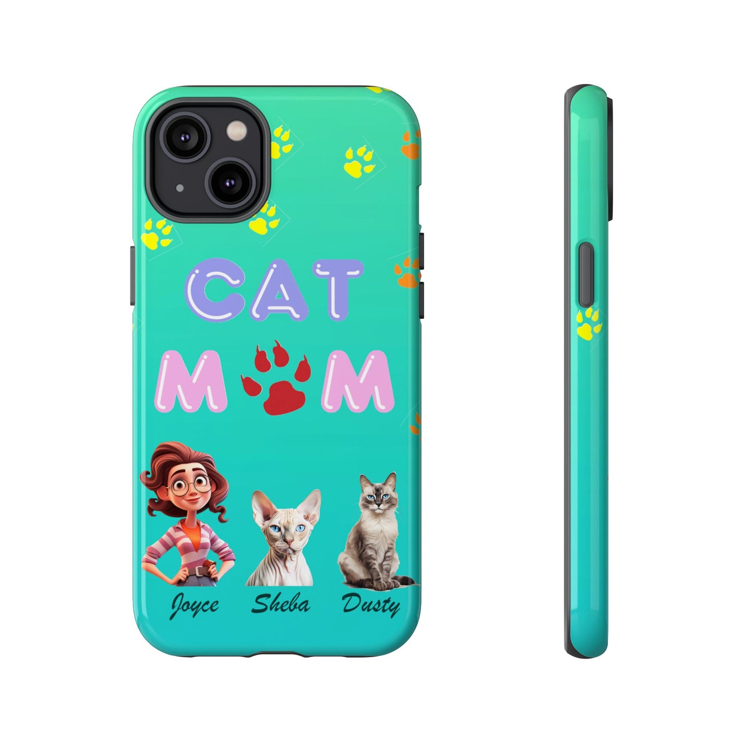 Cat Mom - Tough Cases - Mother's Day - Whimsical