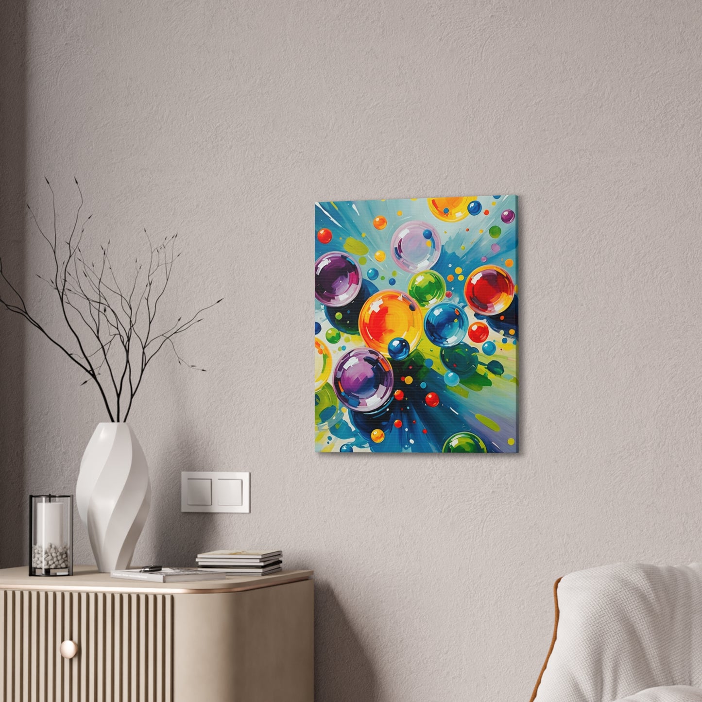 Colored Balls - Canvas Stretched, 0.75"