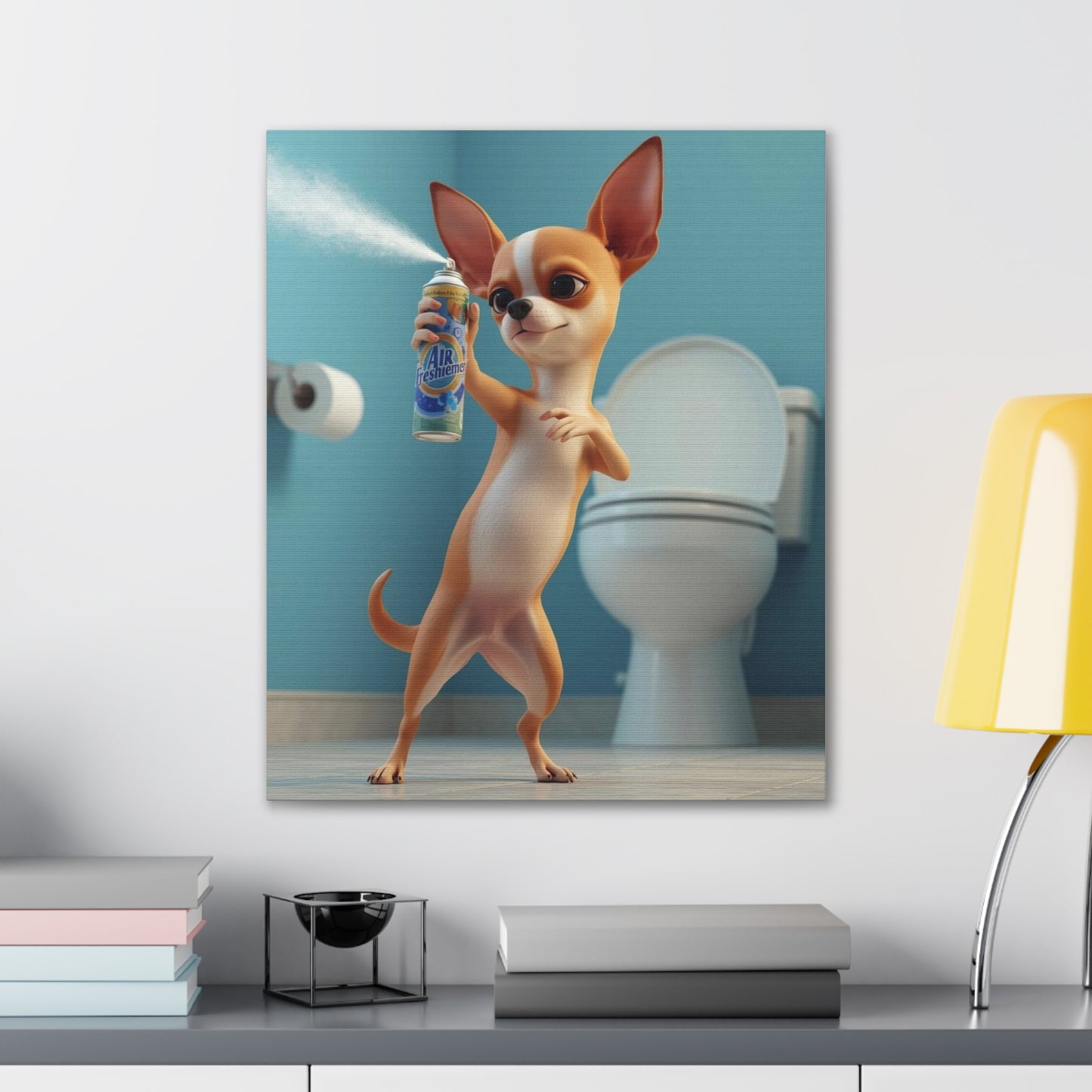 Chihuahua - Canvas Stretched, 0.75" - Wall art 2026 - Bathroom Humor