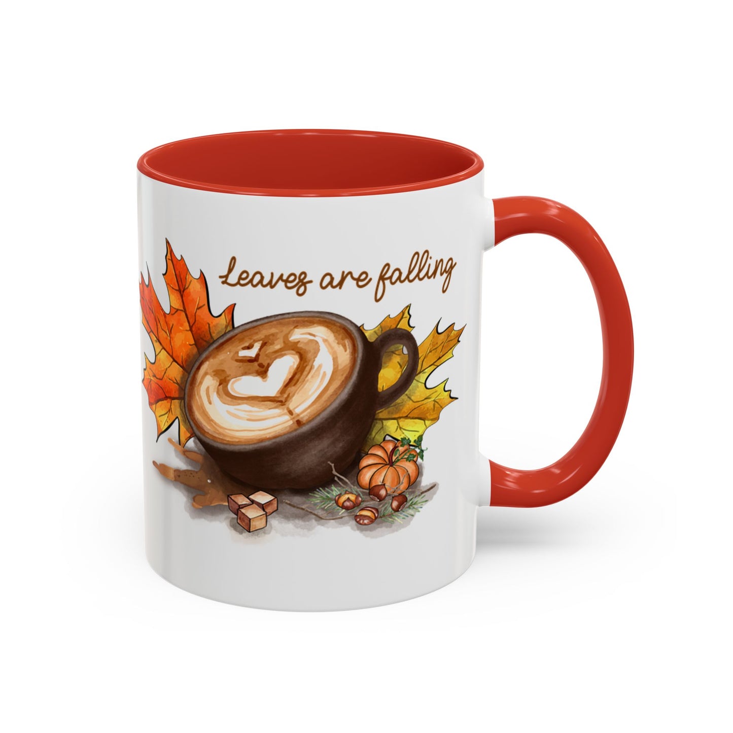 Leaves - Accent Coffee Mug (11, 15oz)