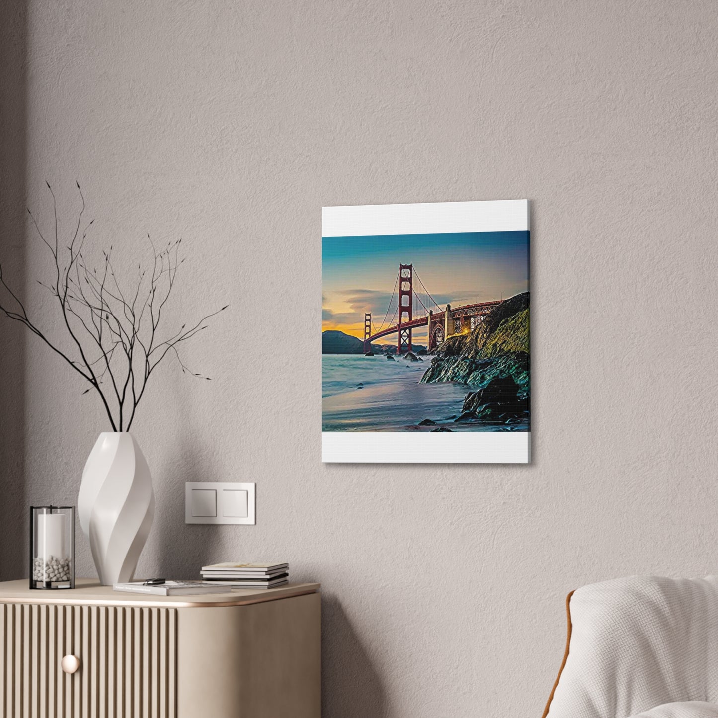 Golden Gate - Canvas Stretched, 0.75"