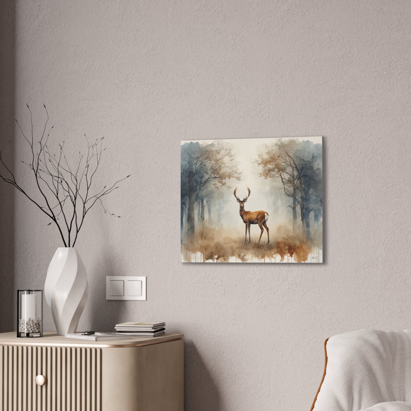 Lone Buck - Canvas Stretched, 0.75" - 2026 Wall Art - Animals