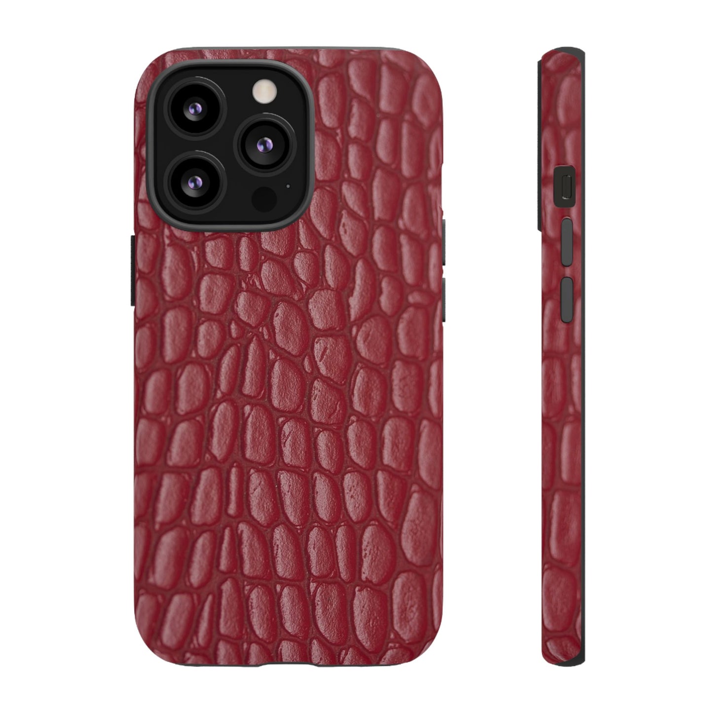 Red Leather - Tough Cases - Whimsical Phone Cases