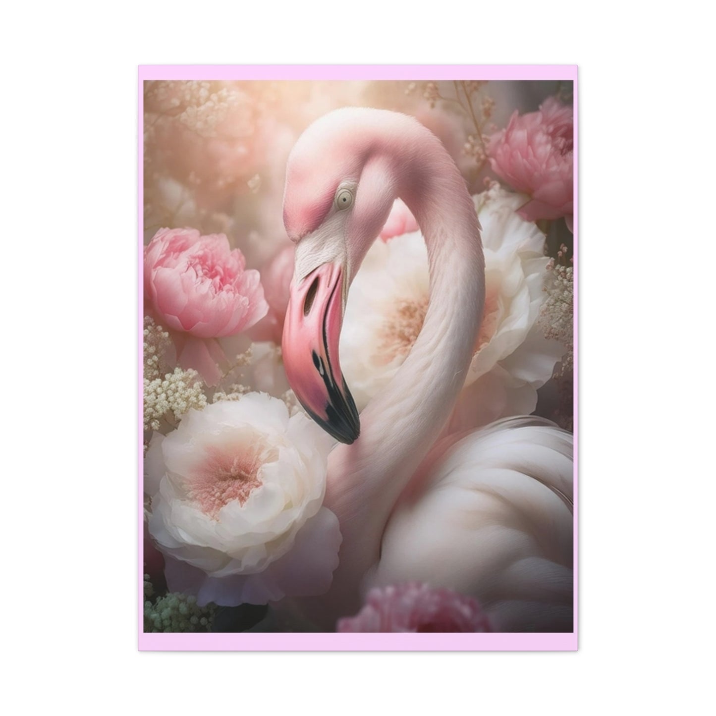 Flamingo - Canvas Stretched, 0.75"