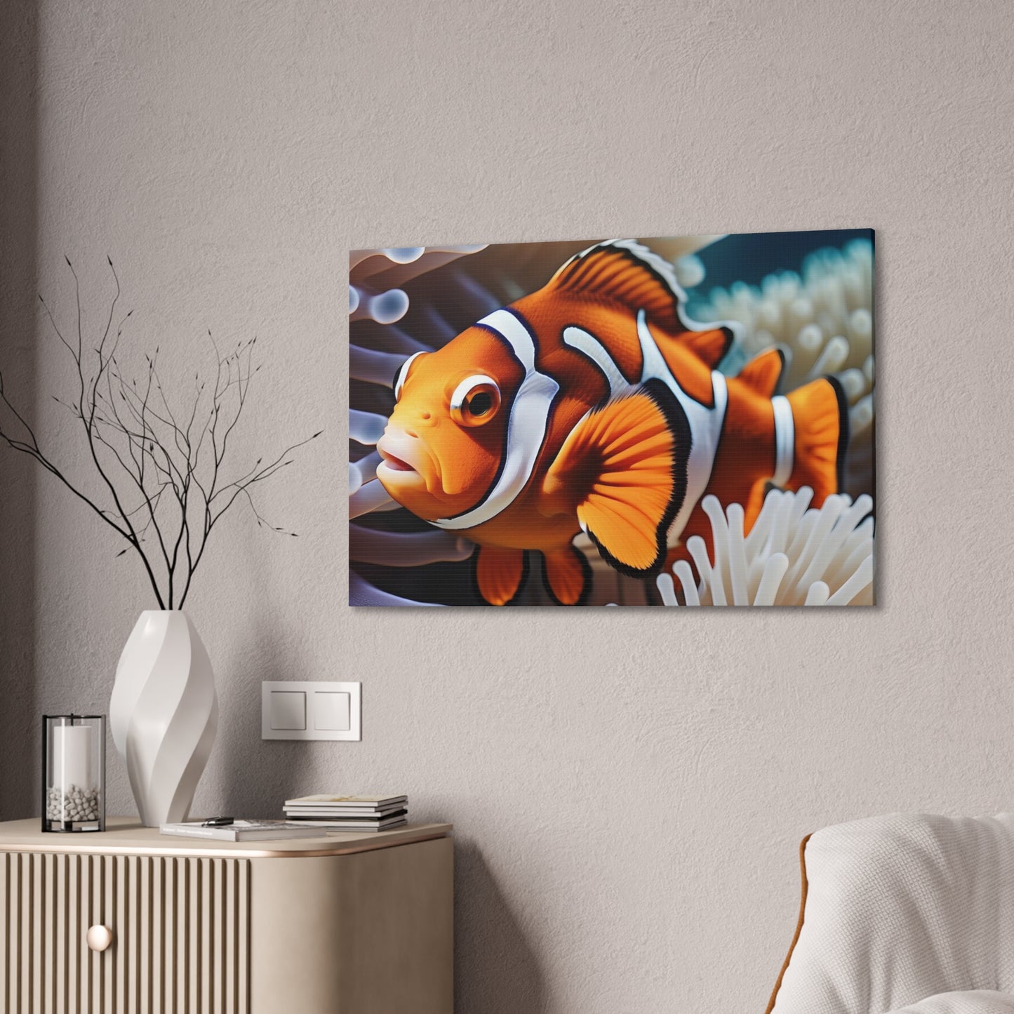 Clown Fish - Canvas Stretched, 0.75"