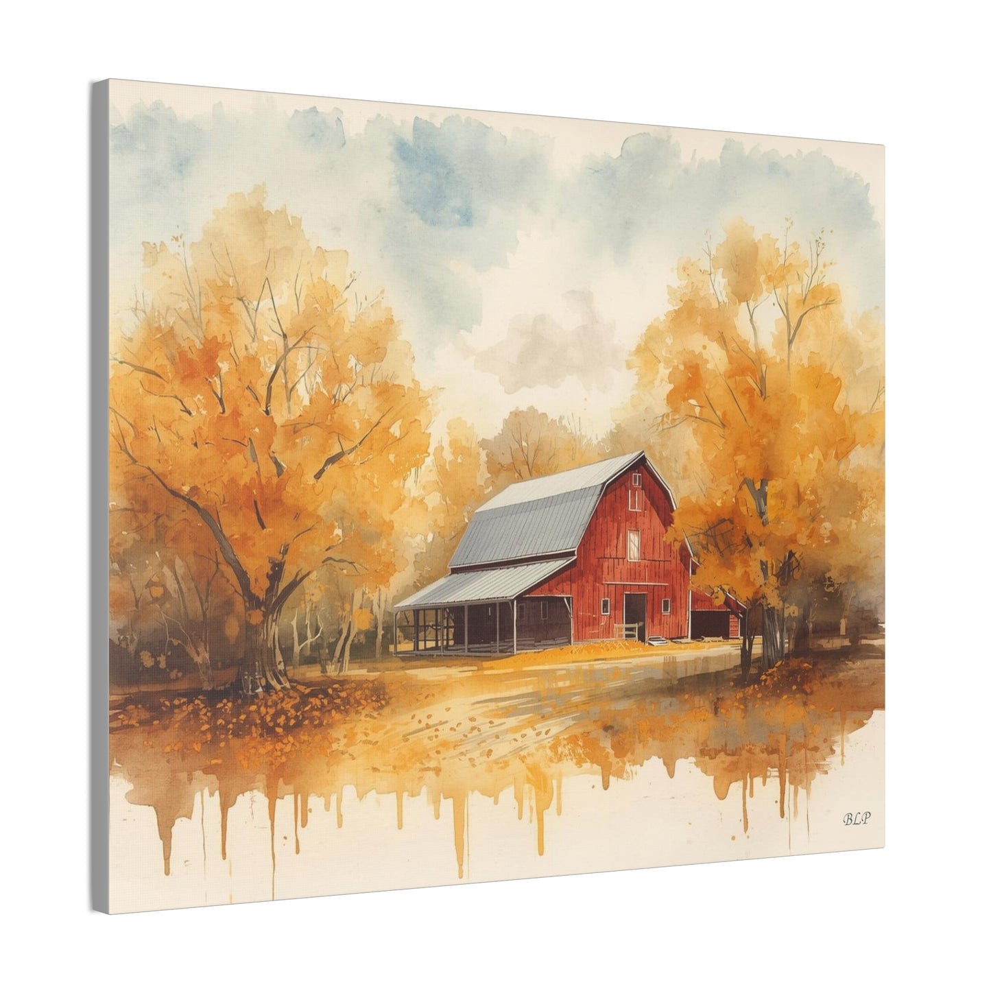 Red Barn - Canvas Stretched, 0.75"- 2026 Wall Art