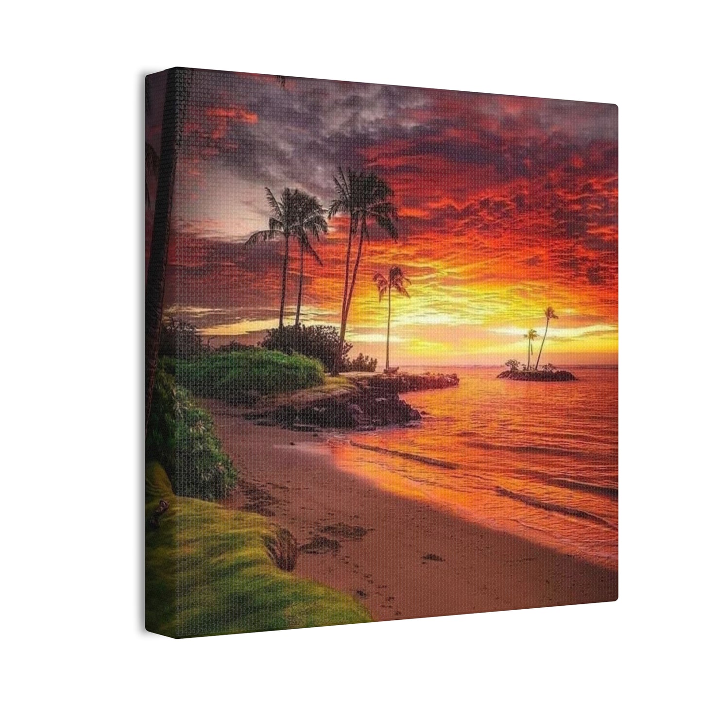 Sunset Island - Canvas Stretched, 0.75"