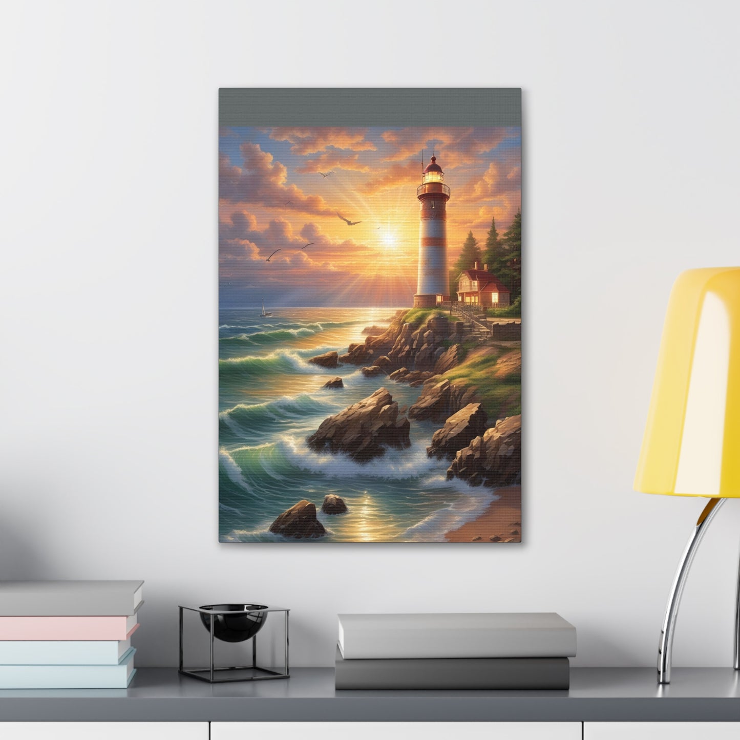 Light House - Canvas Stretched, 0.75"