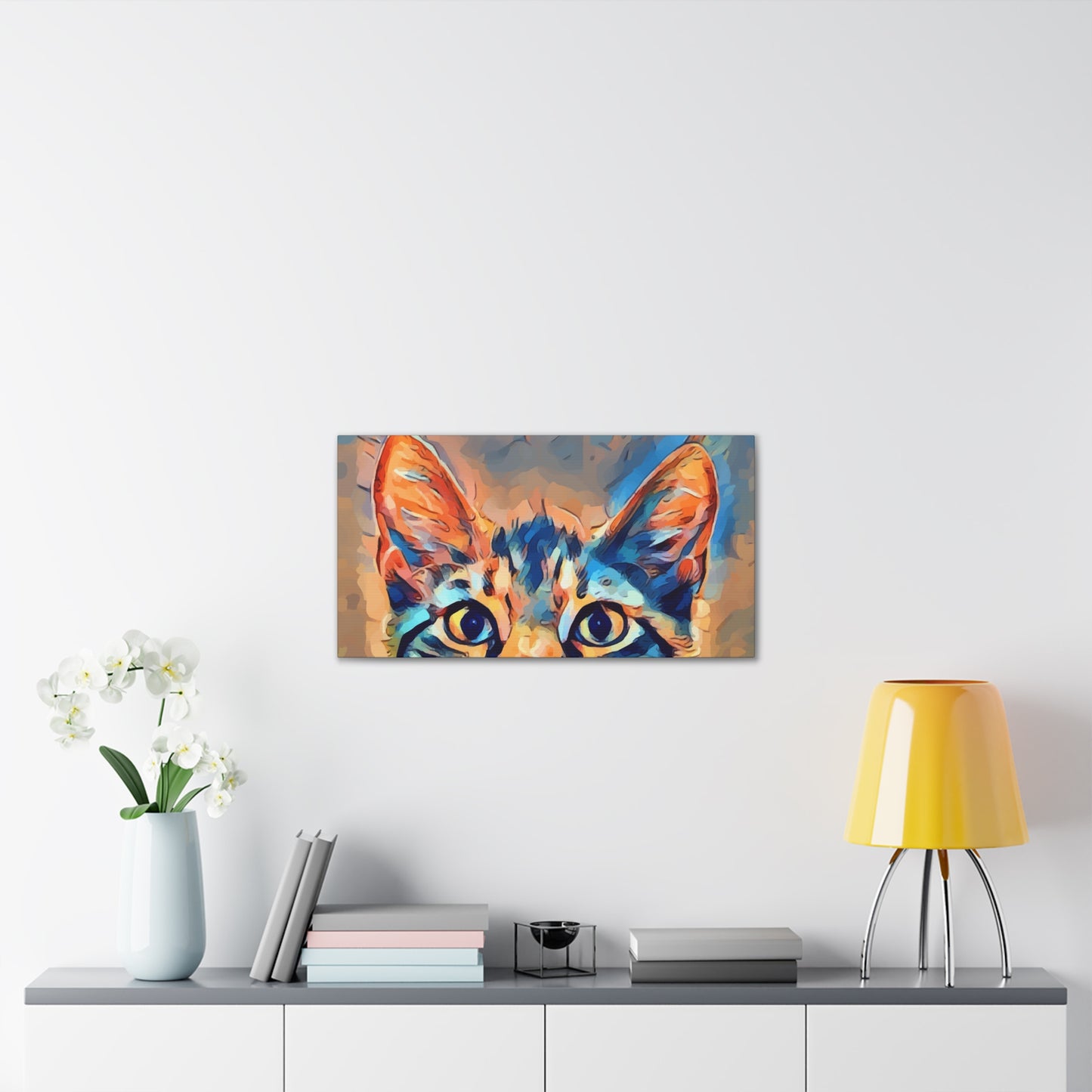 Spying Kitty - Canvas Stretched, 0.75"