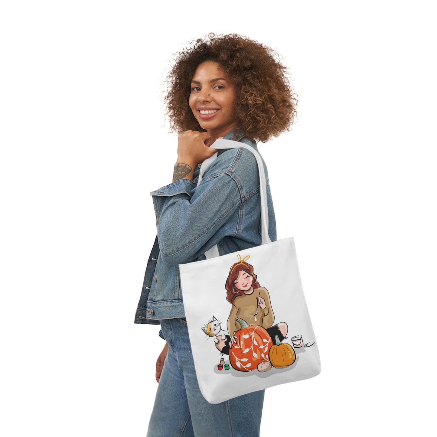 Painting - Canvas Tote Bag, 5-Color Straps