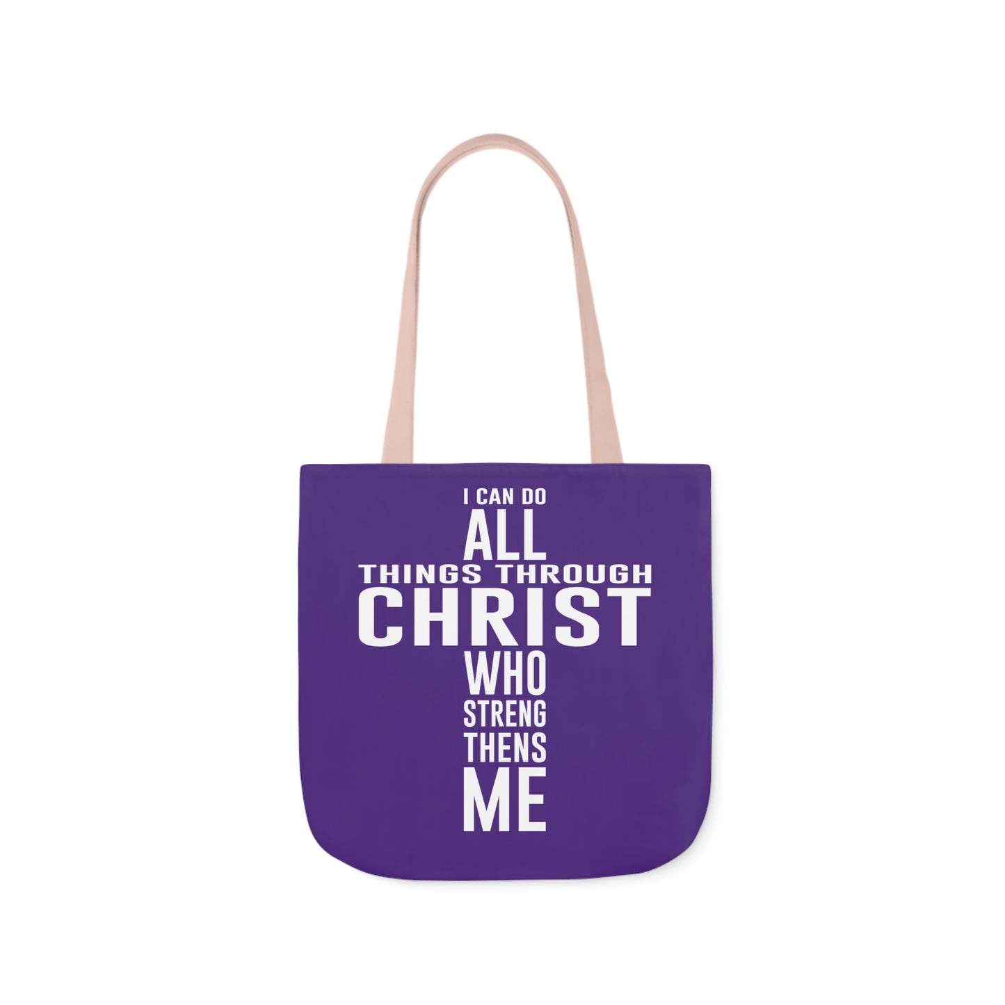 I can do - Canvas Tote Bag, 5-Color Straps - Religious