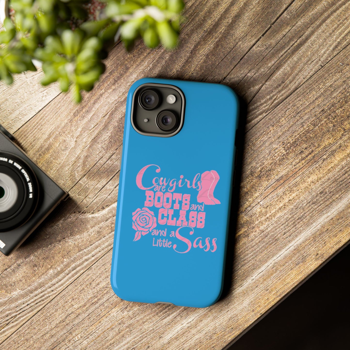 CowGirls are Boots -Tough Whimsical Phone Cases