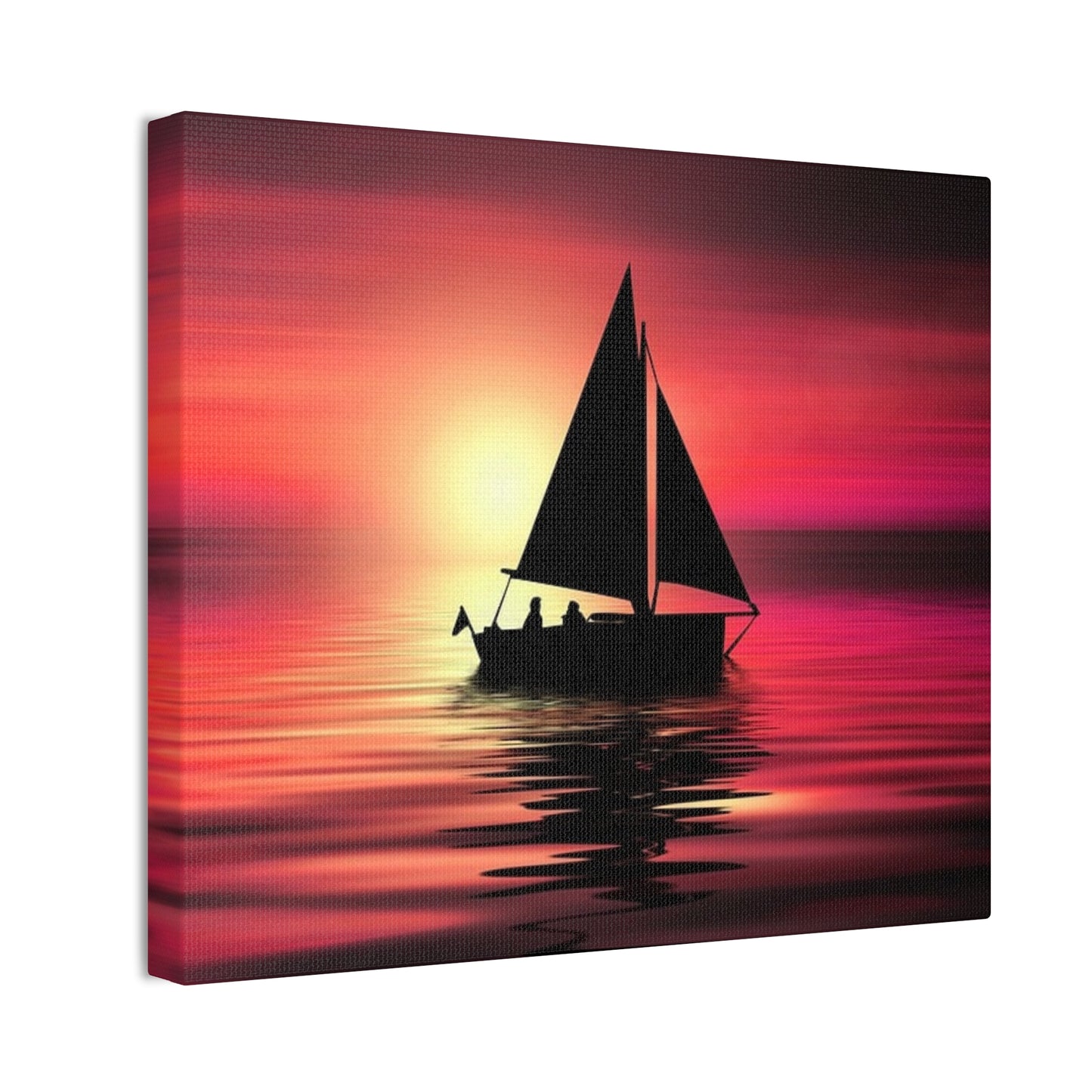 Sailing at Sunset - Canvas Stretched, 0.75"