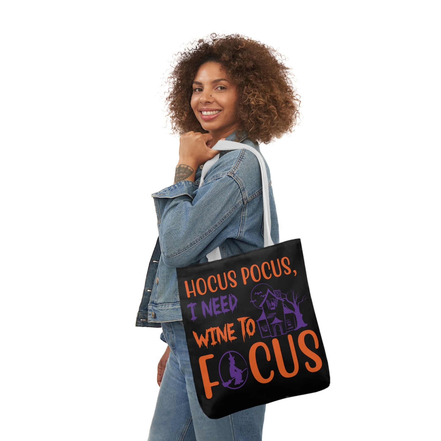 Hocus Pocus - Canvas Tote Bag, 5-Color Straps - Halloween