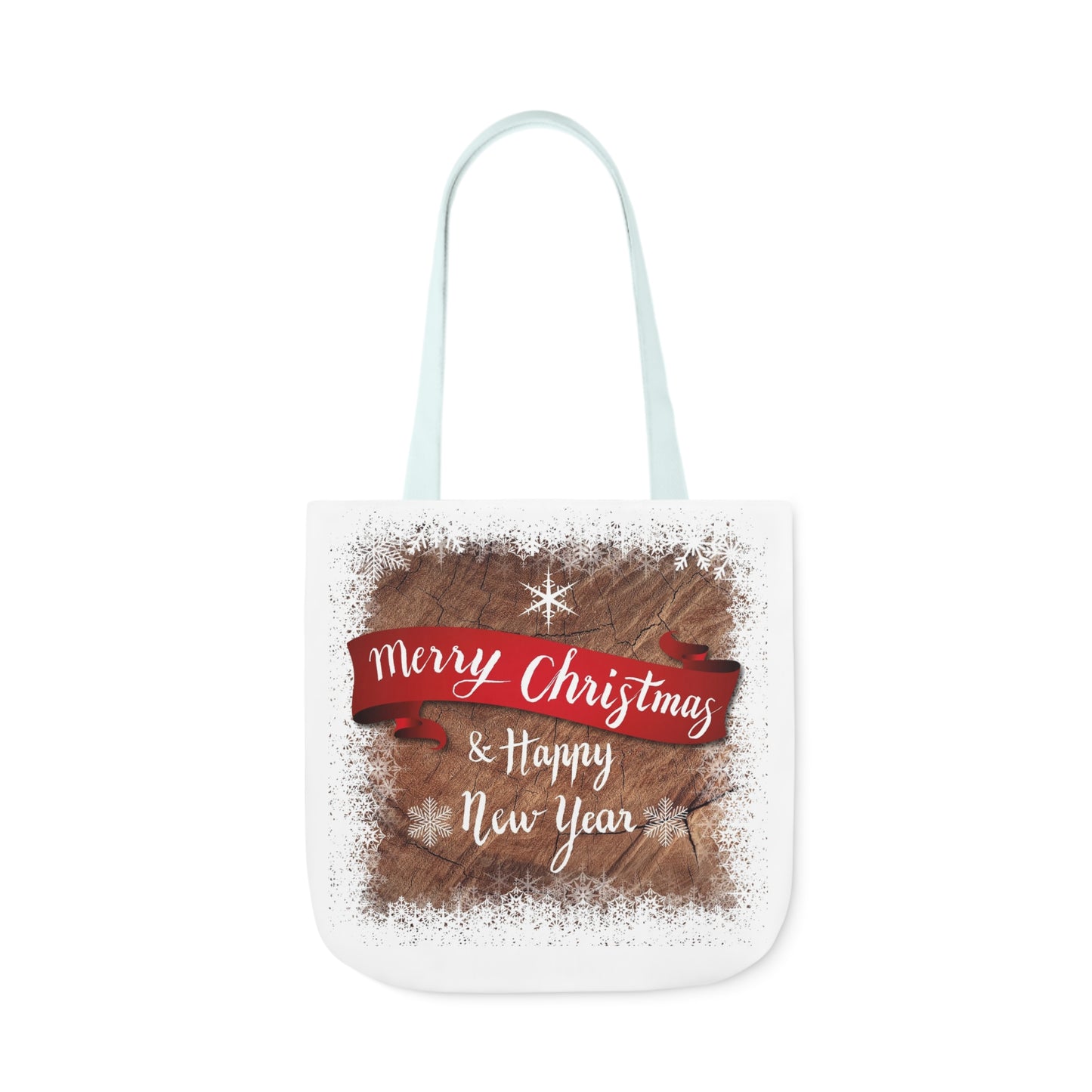 Merry Christmas -Canvas Tote Bag, 5-Color Straps - Christmas