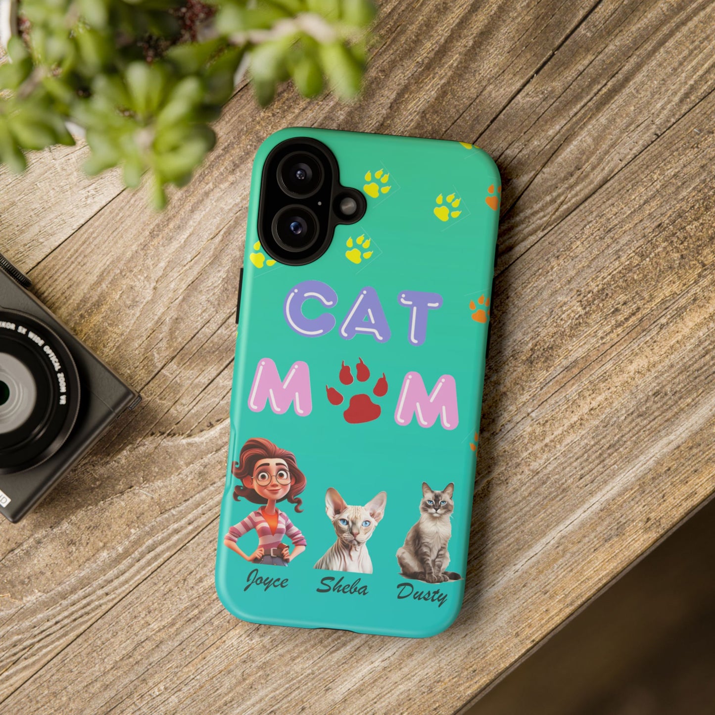 Cat Mom - Tough Cases - Mother's Day - Whimsical