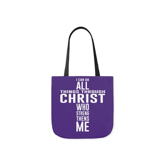 I can do - Canvas Tote Bag, 5-Color Straps - Religious