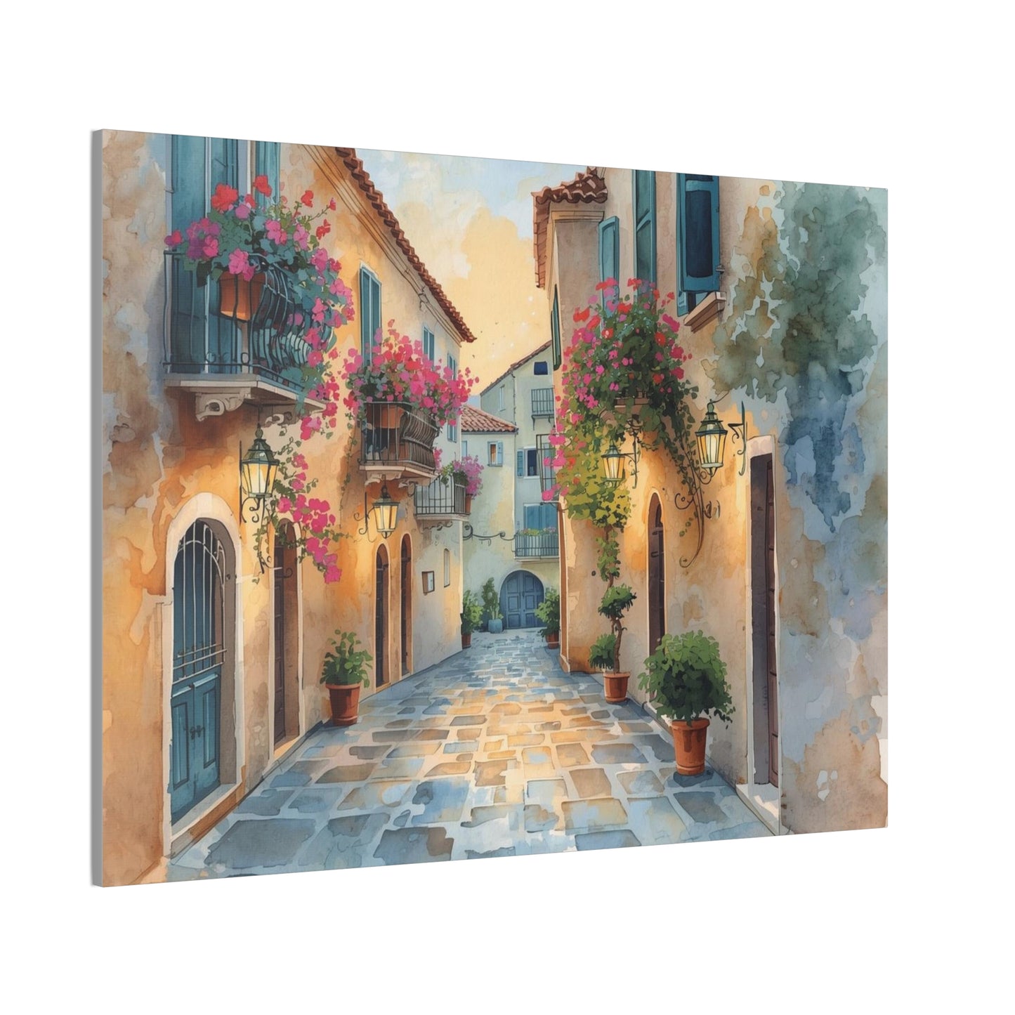 Old Italian Street - Canvas Stretched, 0.75"- 2026 Wall Art Places