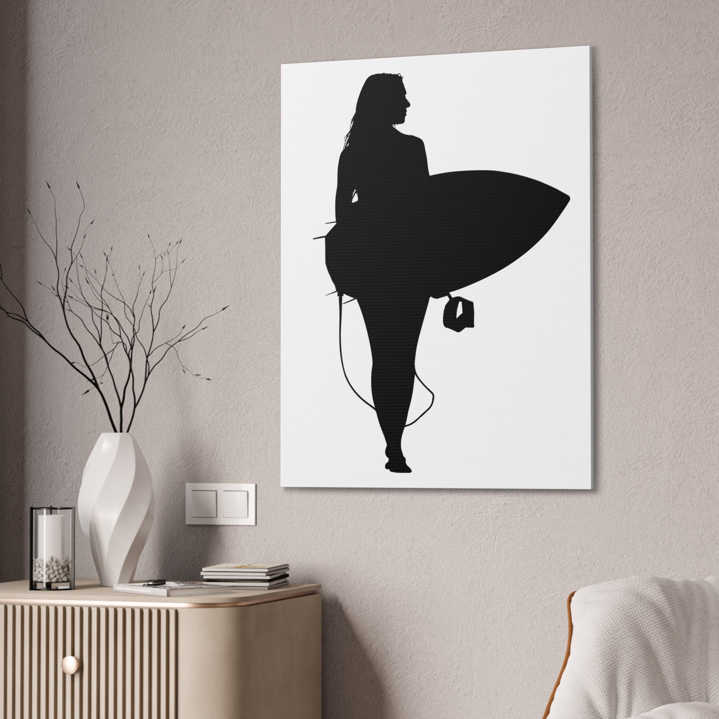 Surfer Girl - Canvas Stretched, 0.75"