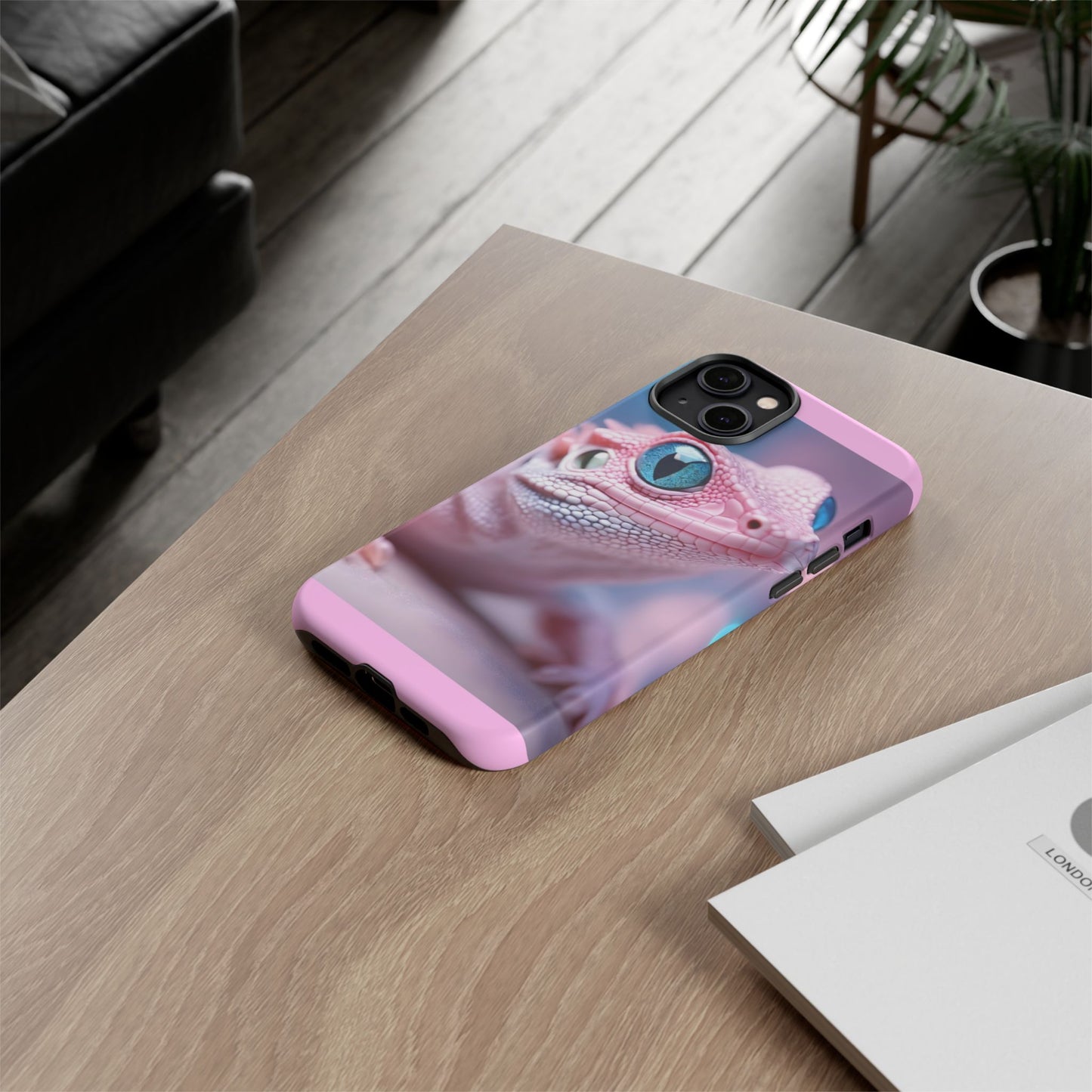 Pink Lizard - Whimsical Phone Cases