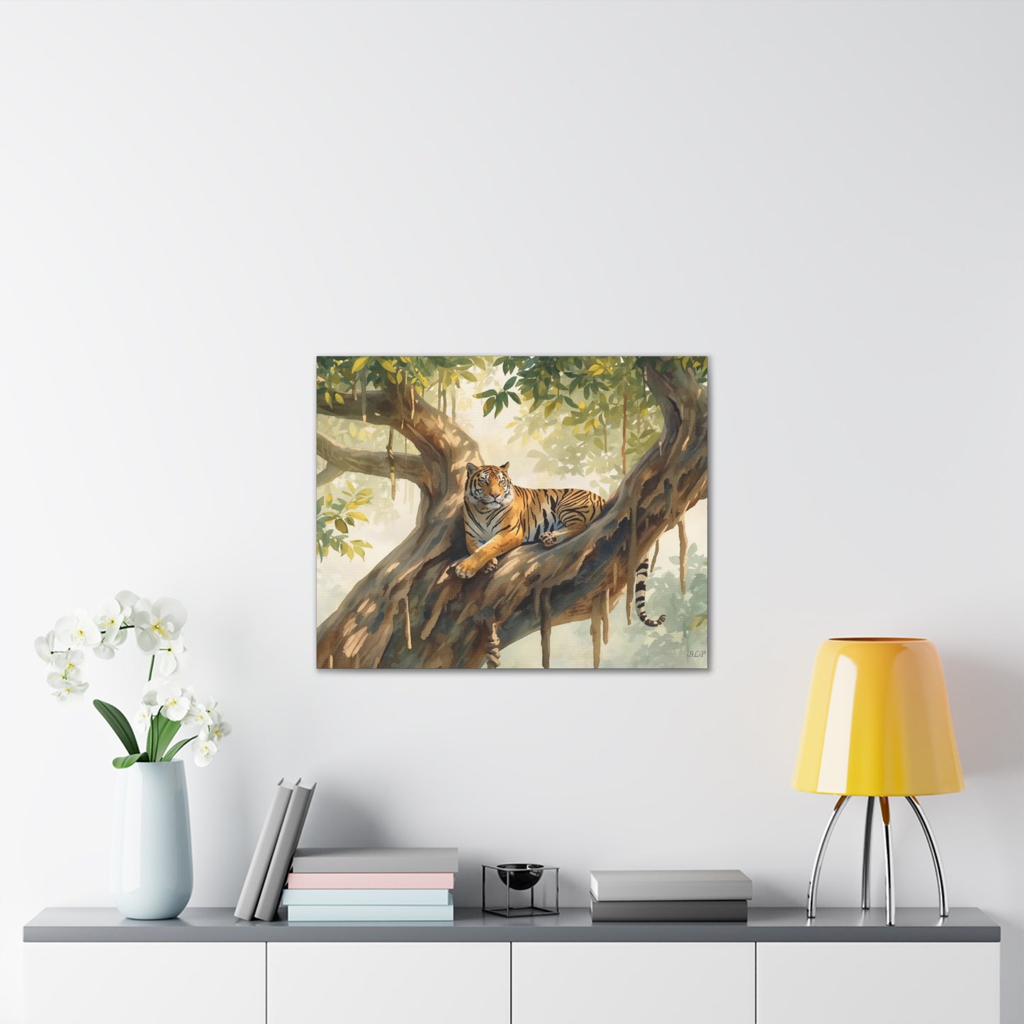 Tiger Lounging - Canvas Stretched, 0.75" - 2026 Wall Art - Animals