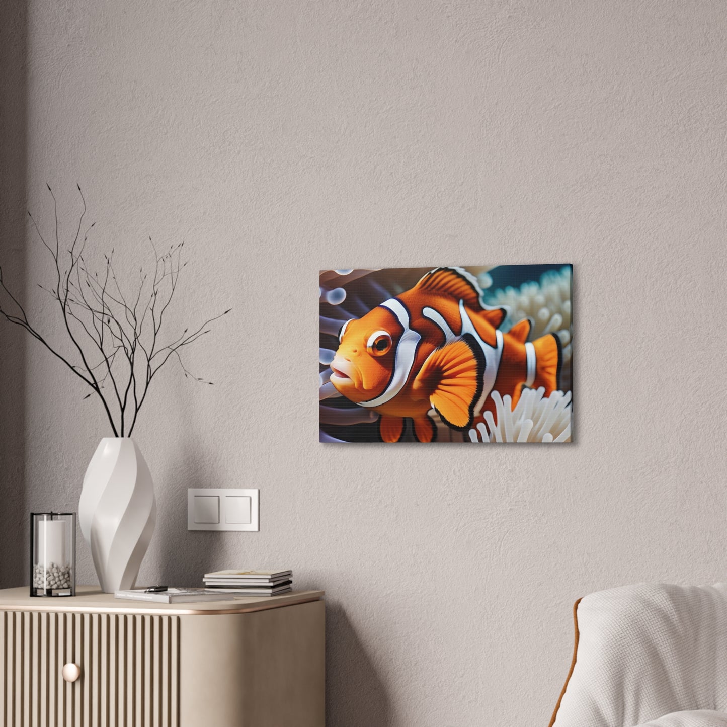 Clown Fish - Canvas Stretched, 0.75"