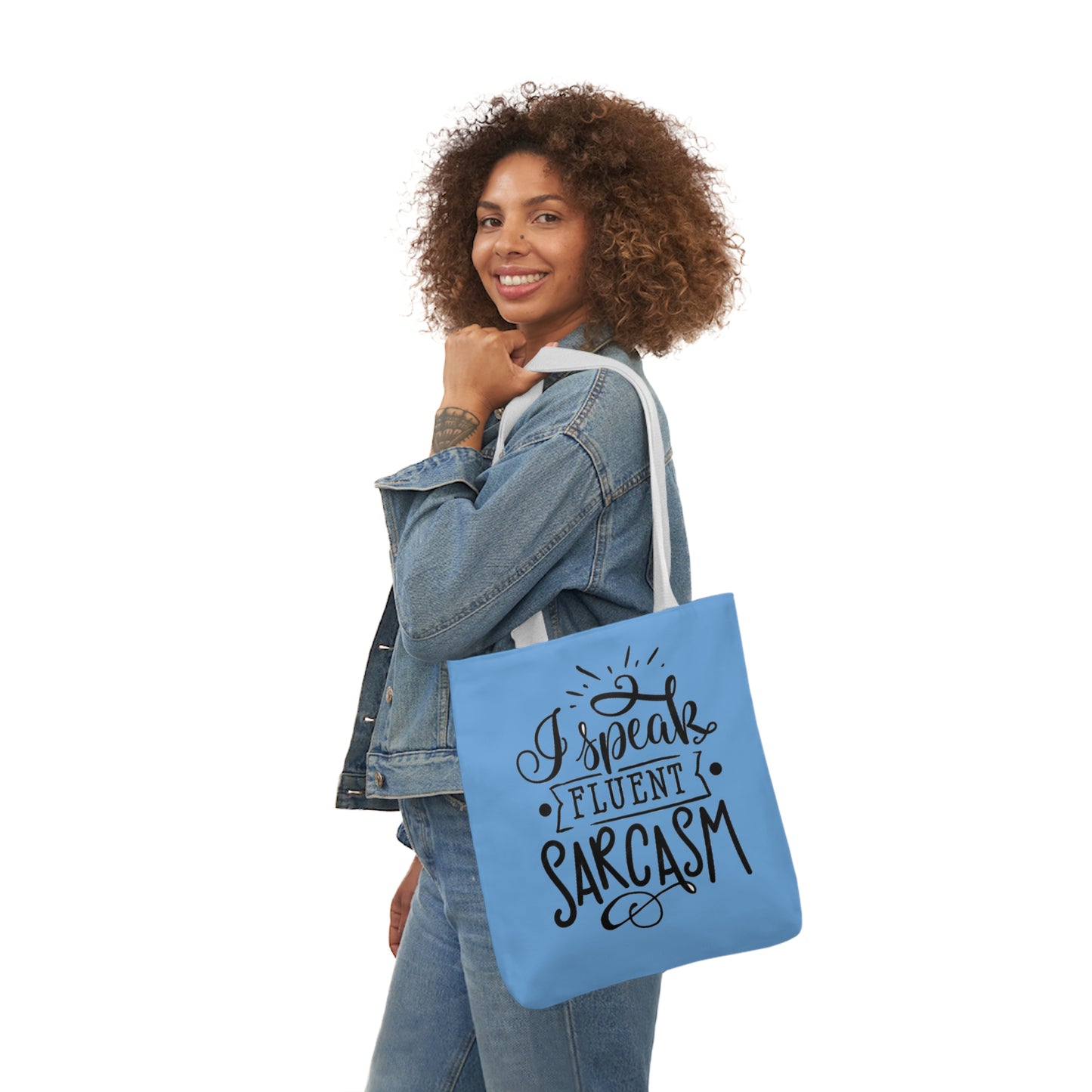 I Speak - Canvas Tote Bag, 5-Color Straps