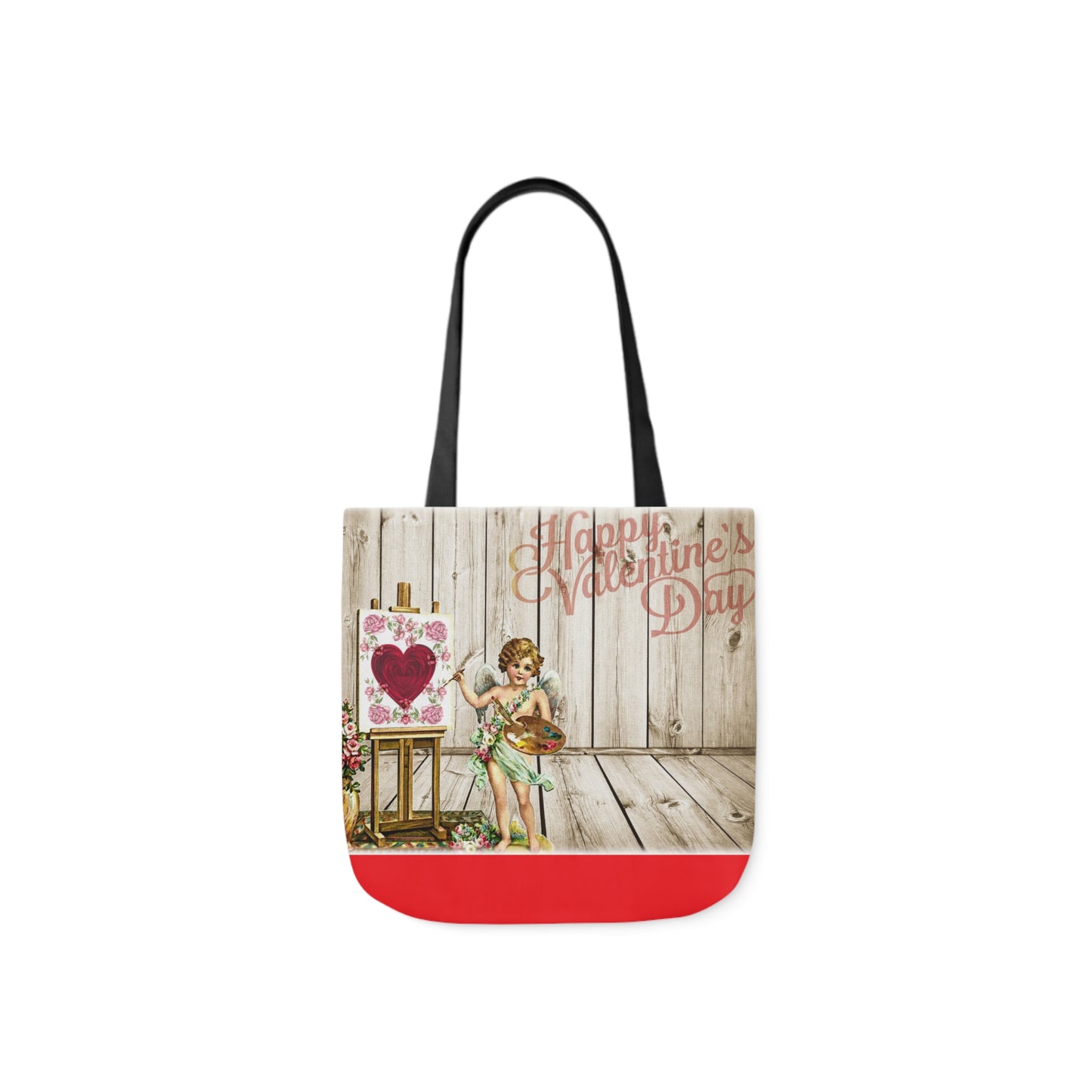 Valentines - Canvas Tote Bag, 5-Color Straps