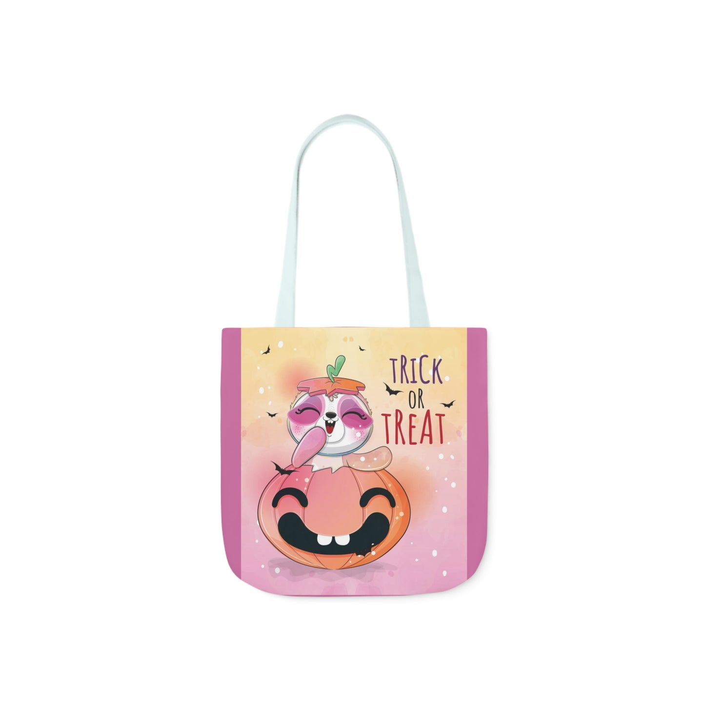 Trick or Treat - Canvas Tote Bag, 5-Color Straps - Halloween